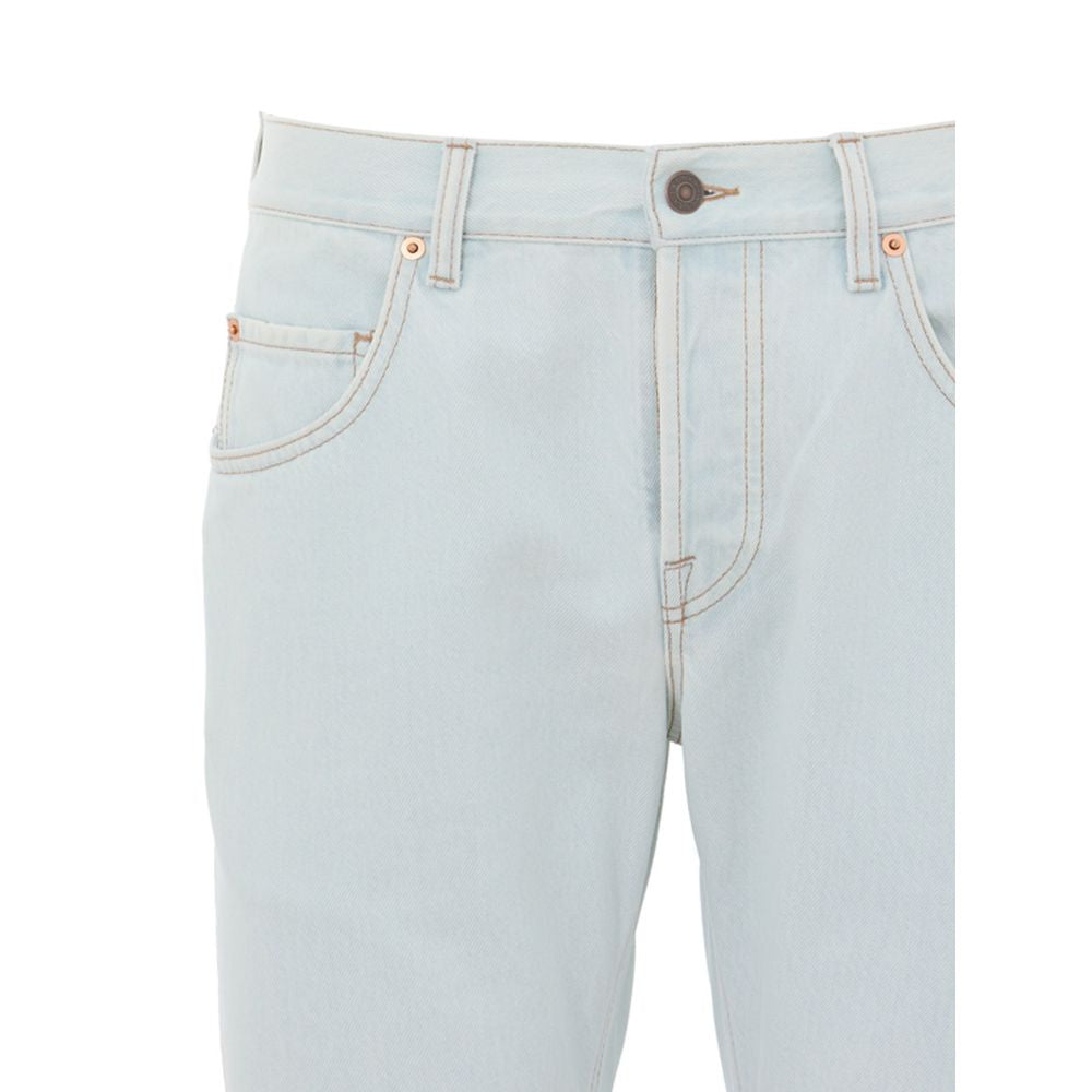 Gucci Blue Cotton Relaxed Fit Men's Jeans