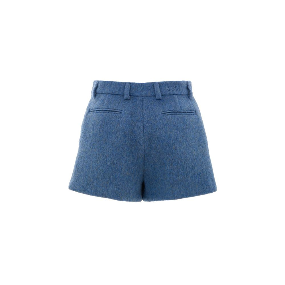 Gucci Blue Wool Women's Shorts