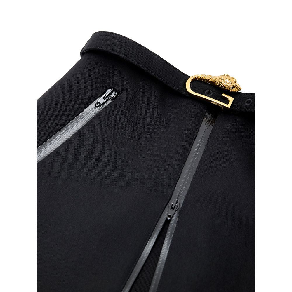 Gucci Black Wool Midi Women's Skirt