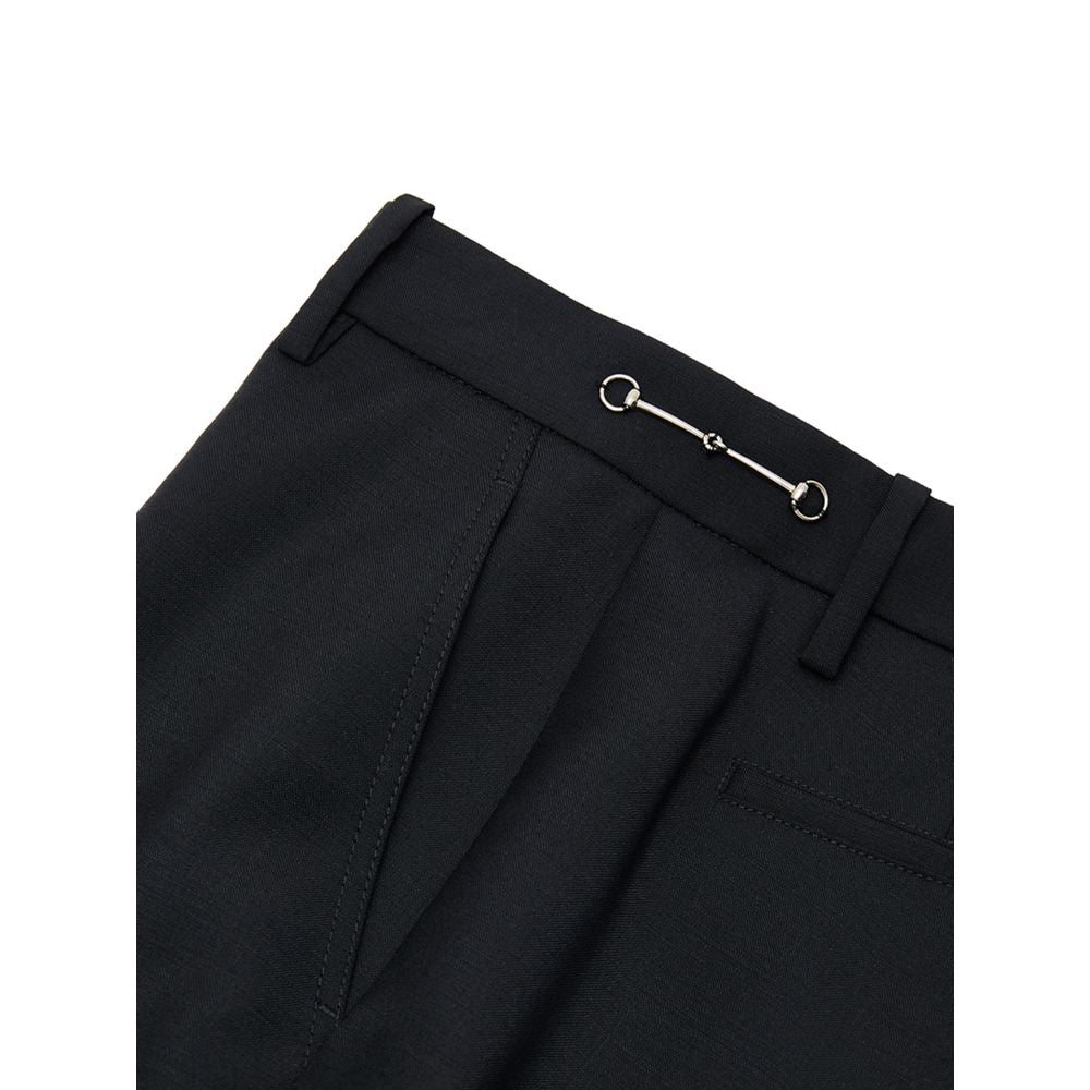 Gucci Black Wool Dress Women's Pants