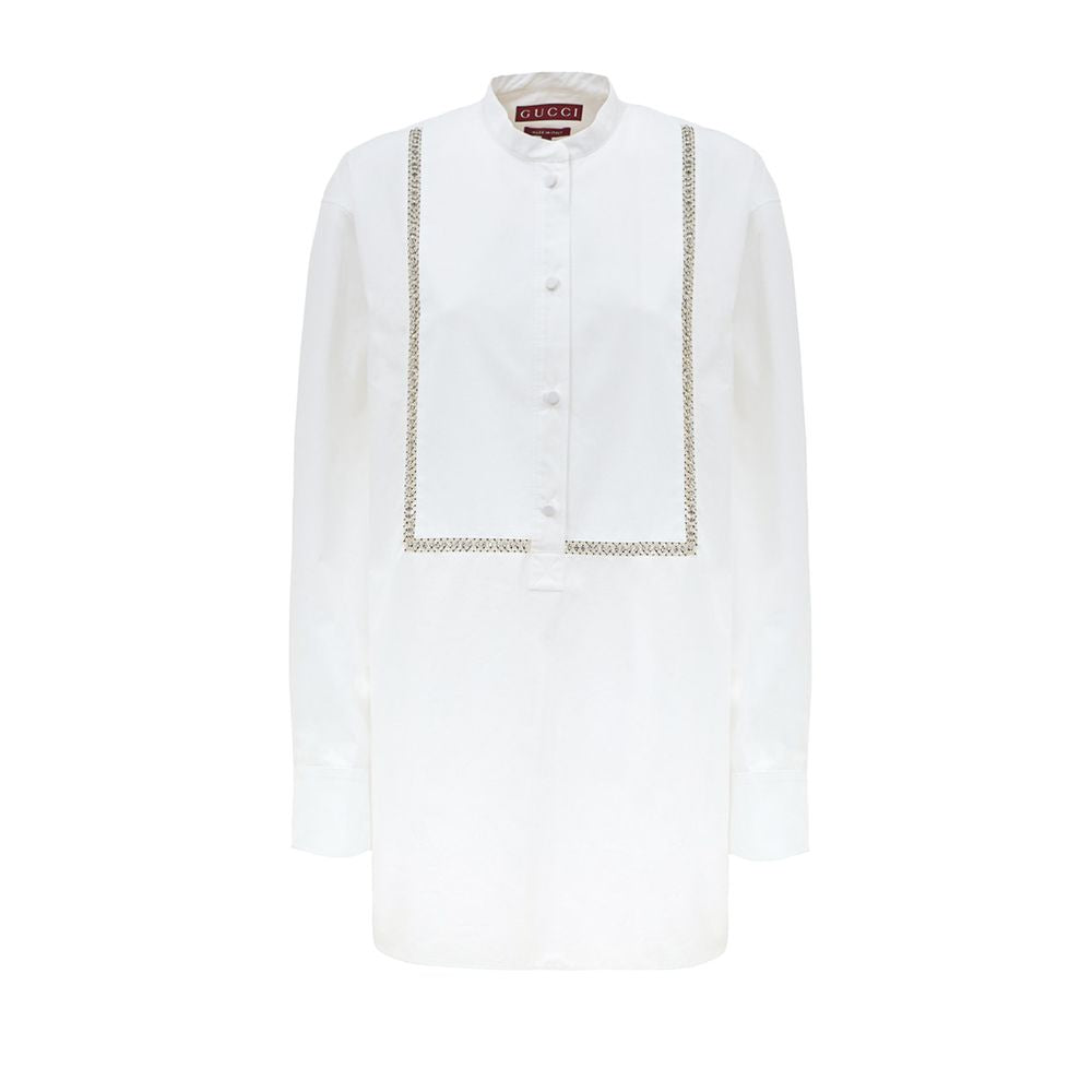 Gucci White Cotton Women's Blouse