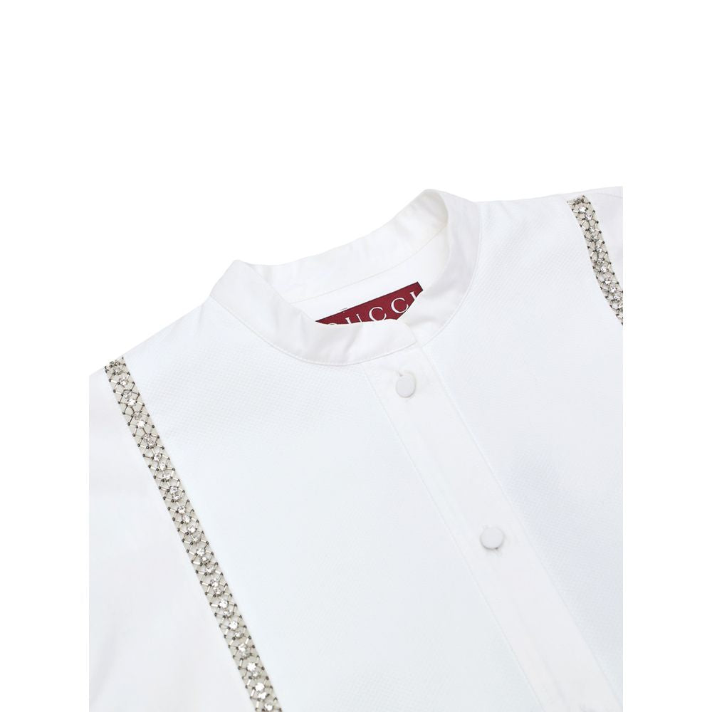 Gucci White Cotton Women's Blouse