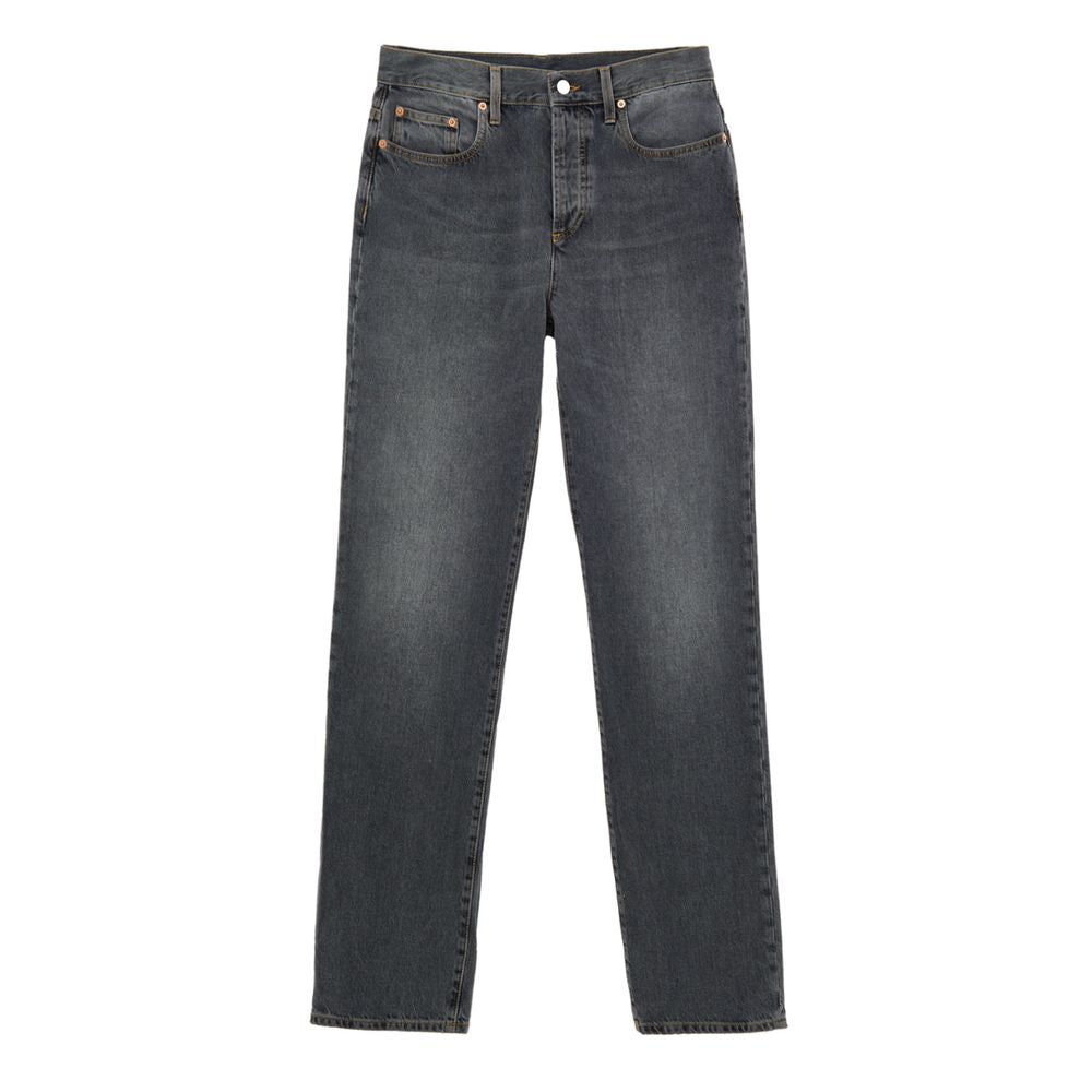 Gucci Gray Cotton Relaxed Fit Women's Jeans