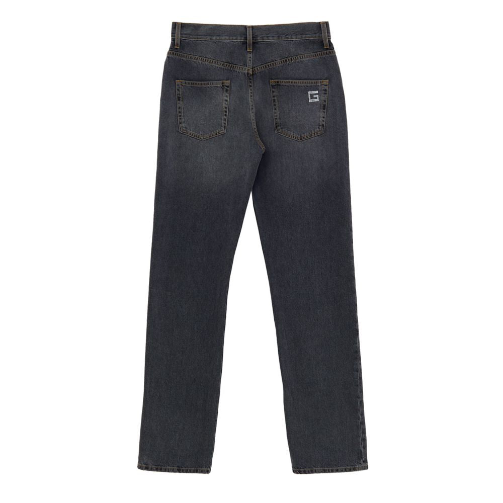 Gucci Gray Cotton Relaxed Fit Women's Jeans