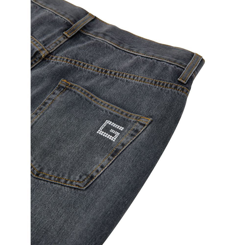 Gucci Gray Cotton Relaxed Fit Women's Jeans
