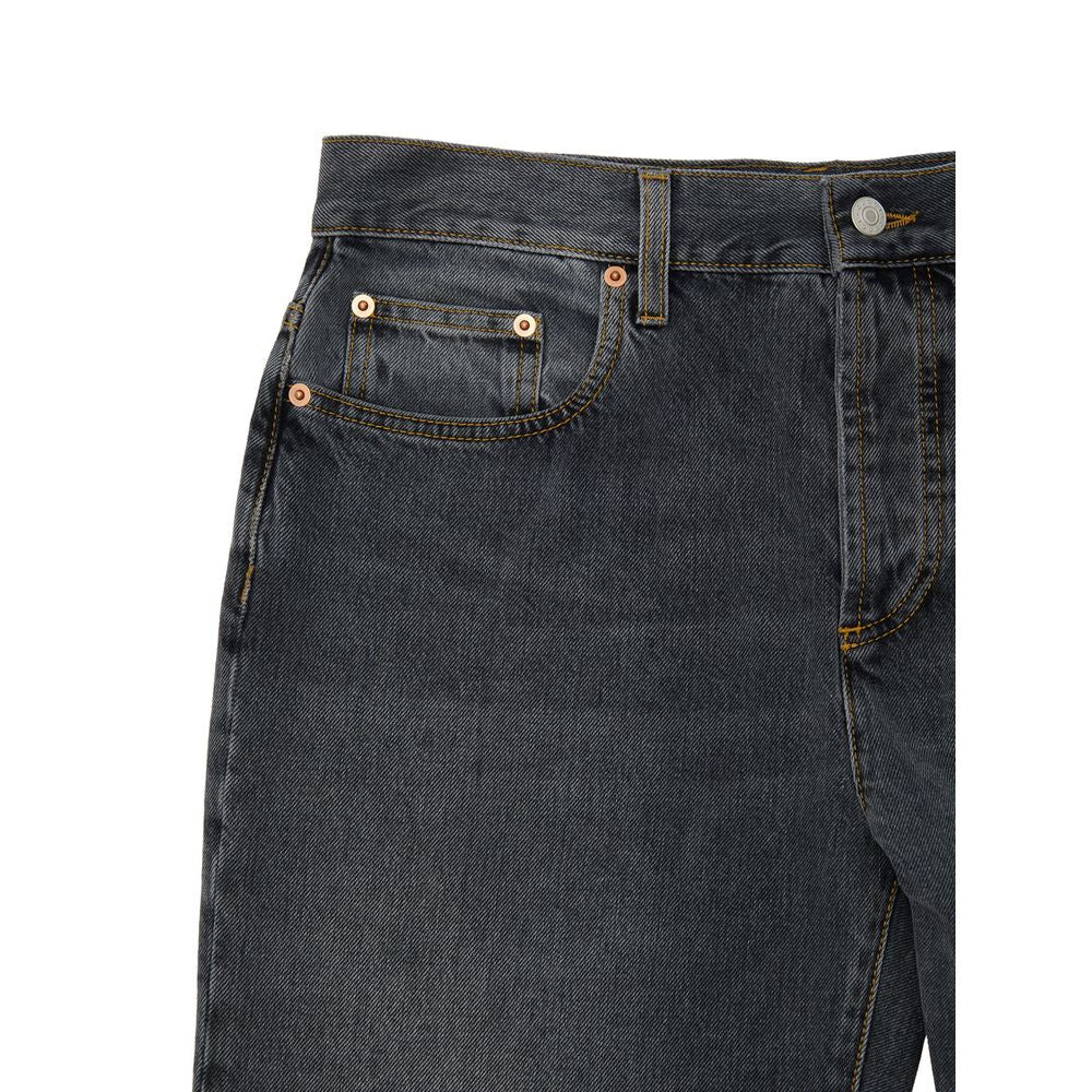 Gucci Gray Cotton Relaxed Fit Women's Jeans