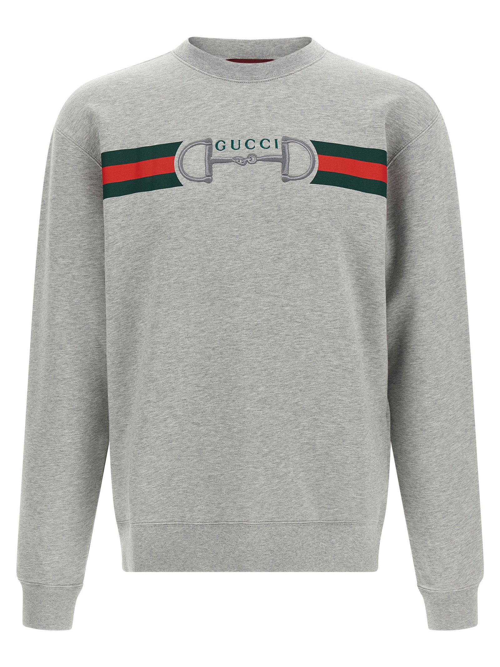 Gucci Men's Web Ribbon And Horsebit Sweatshirt