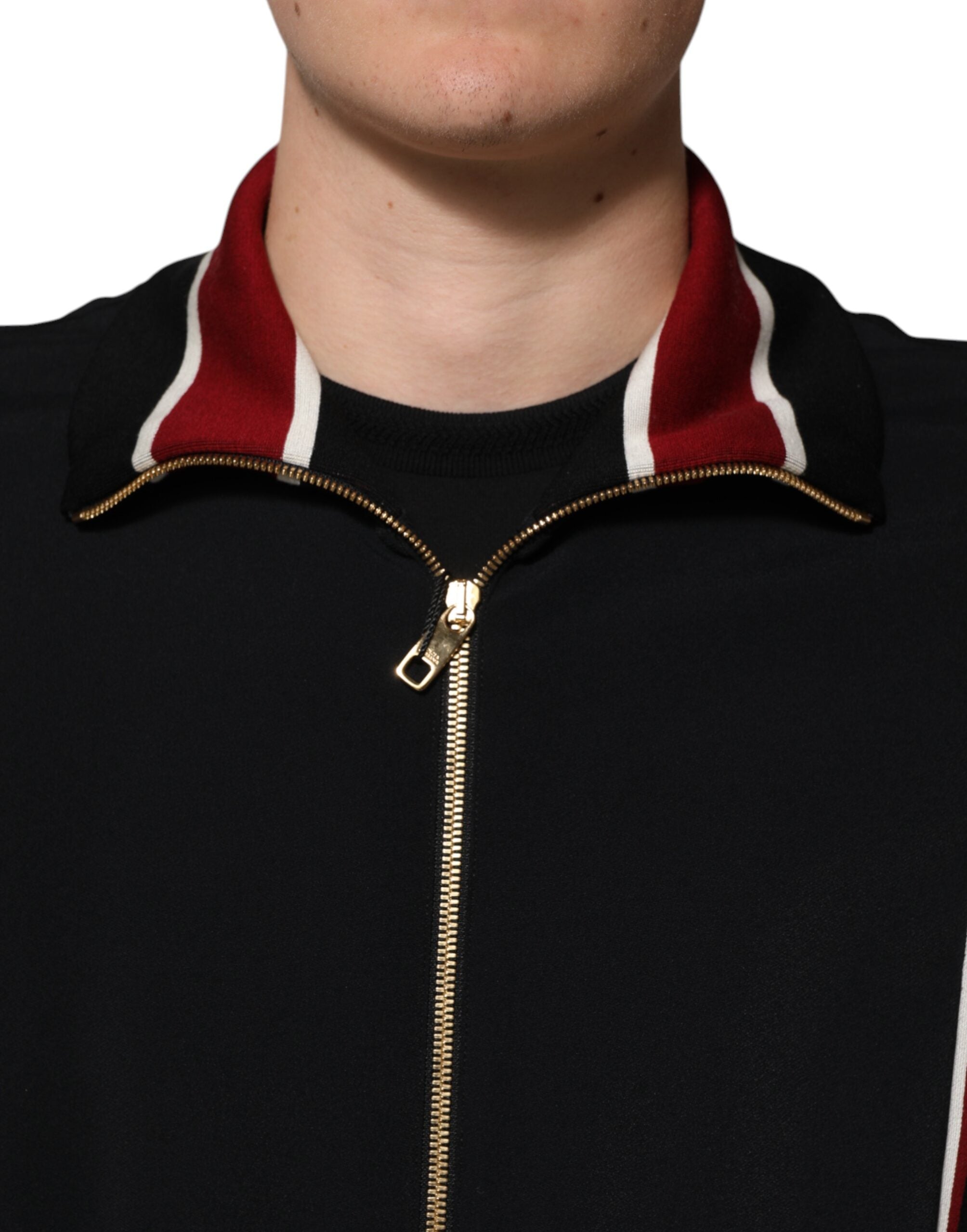 Dolce & Gabbana Black DG King Full Zip Sweatshirt Men's Sweater
