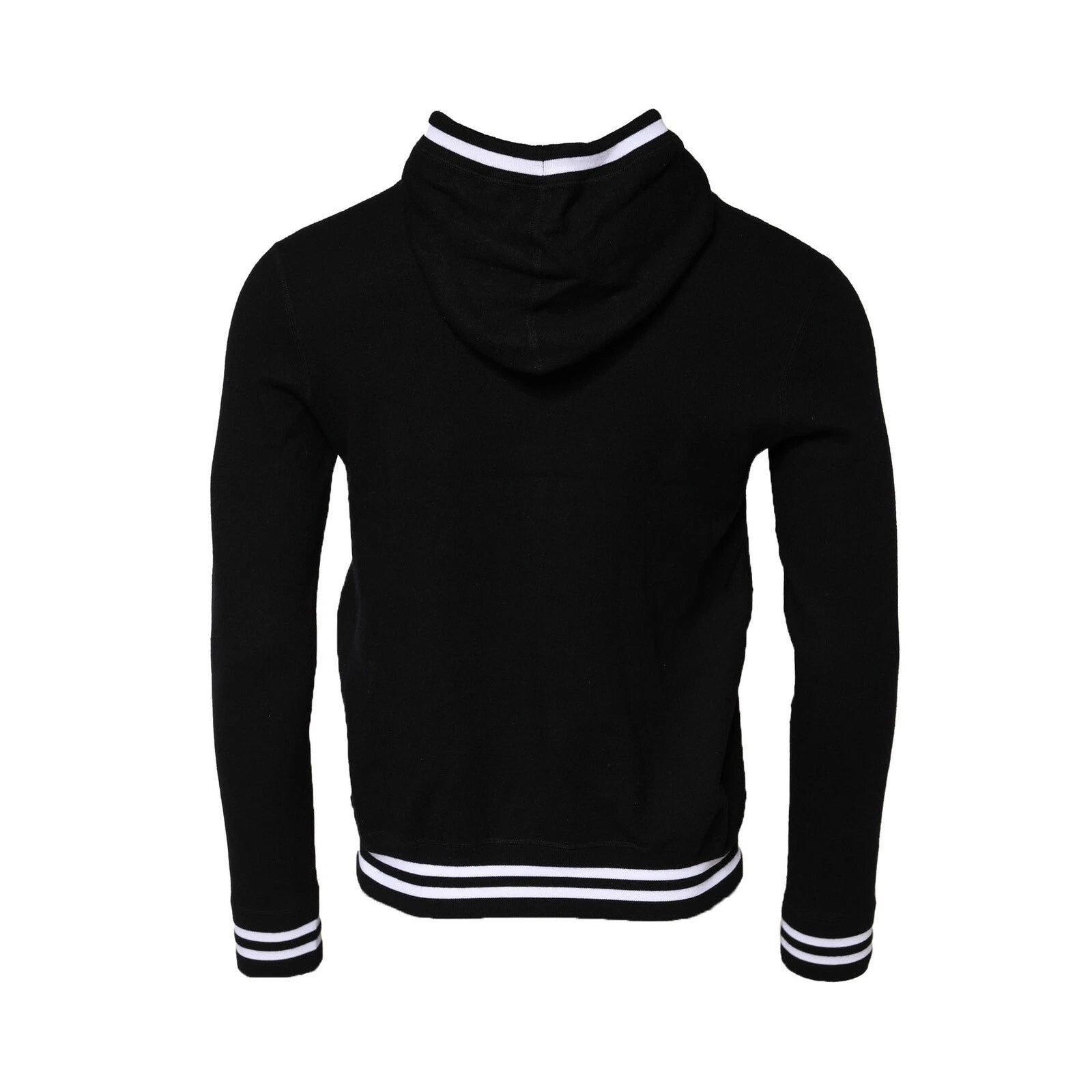 Dolce & Gabbana Black Hooded Logo Print Sweatshirt Men's Sweater (Pre-Owned)