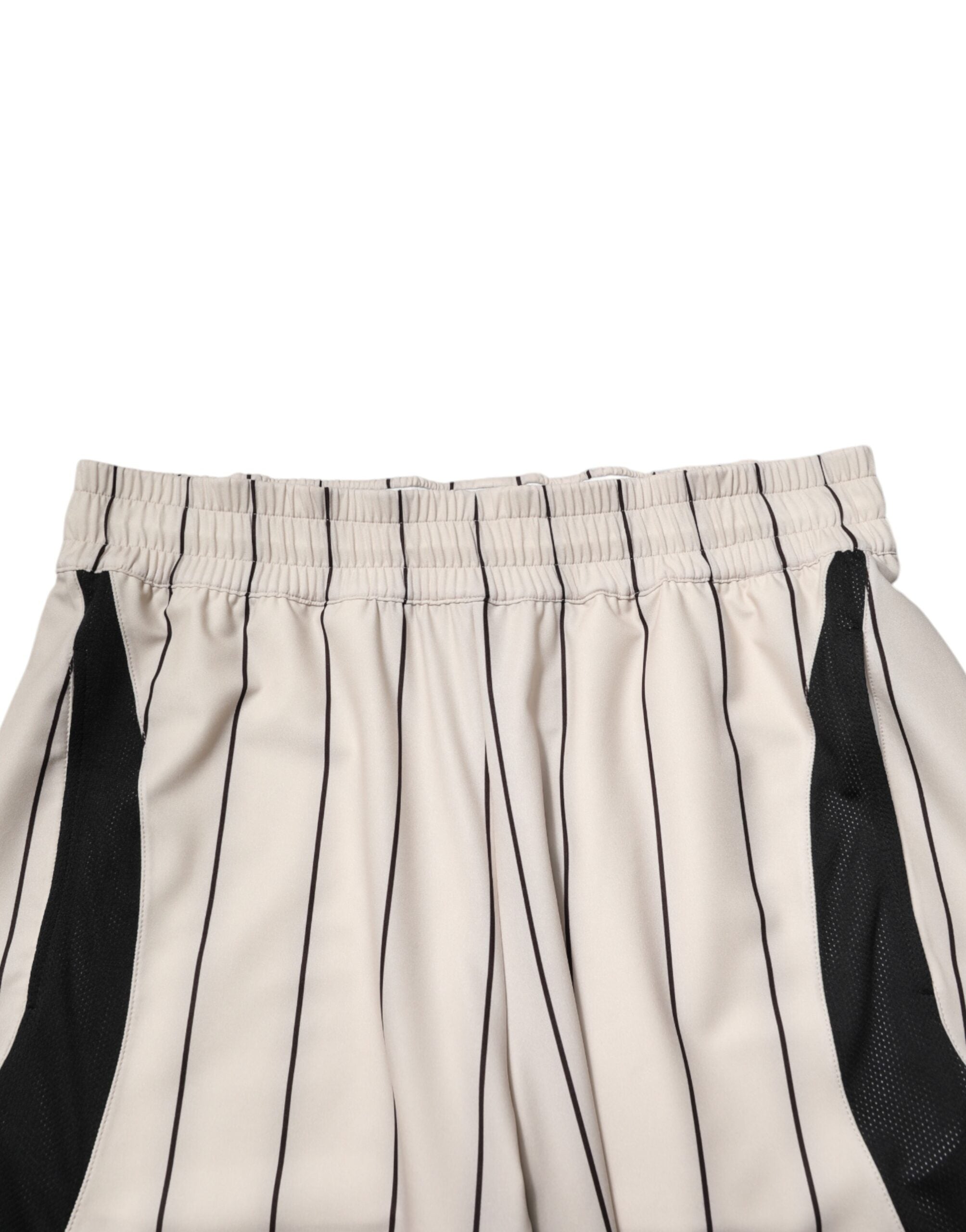 Dolce & Gabbana Off White Polyester DG Logo SweatMen's Men's Shorts
