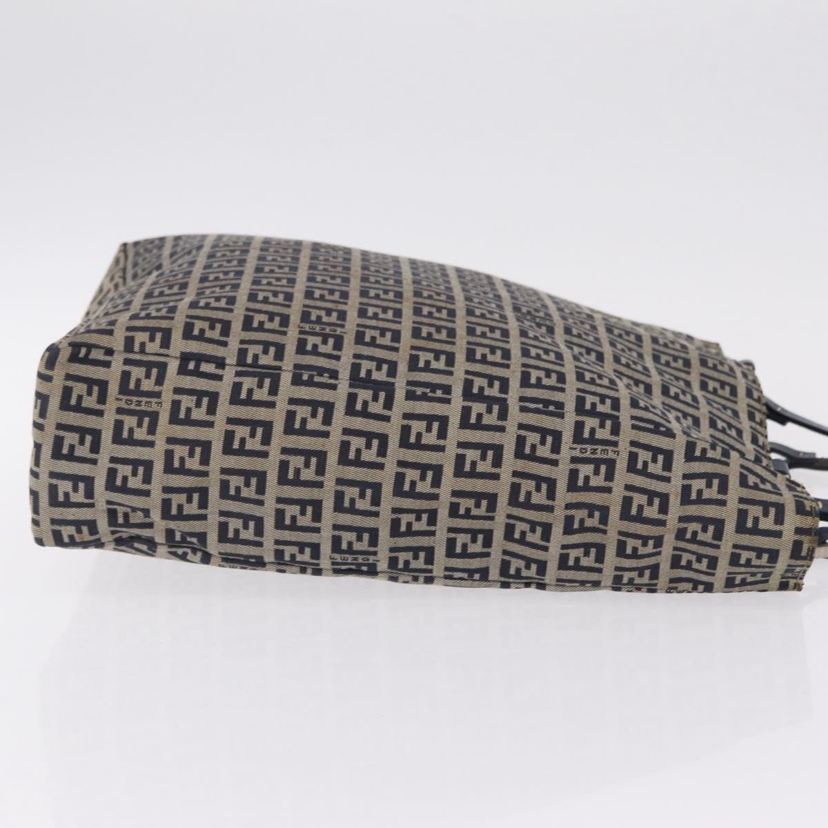 Fendi Vintage Shopping Zucchino Canvas Navy Canvas Tote Bag Bag (Pre-Owned)