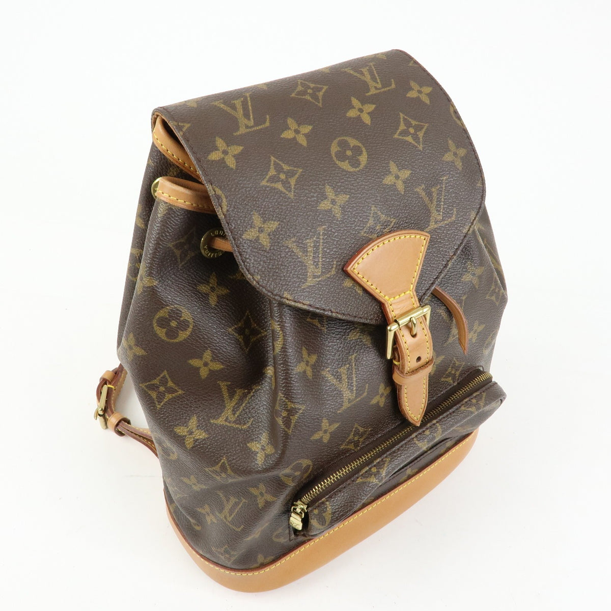 Louis Vuitton Vintage Montsouris Monogram Canvas Brown Canvas Backpack Bag (Pre-Owned)