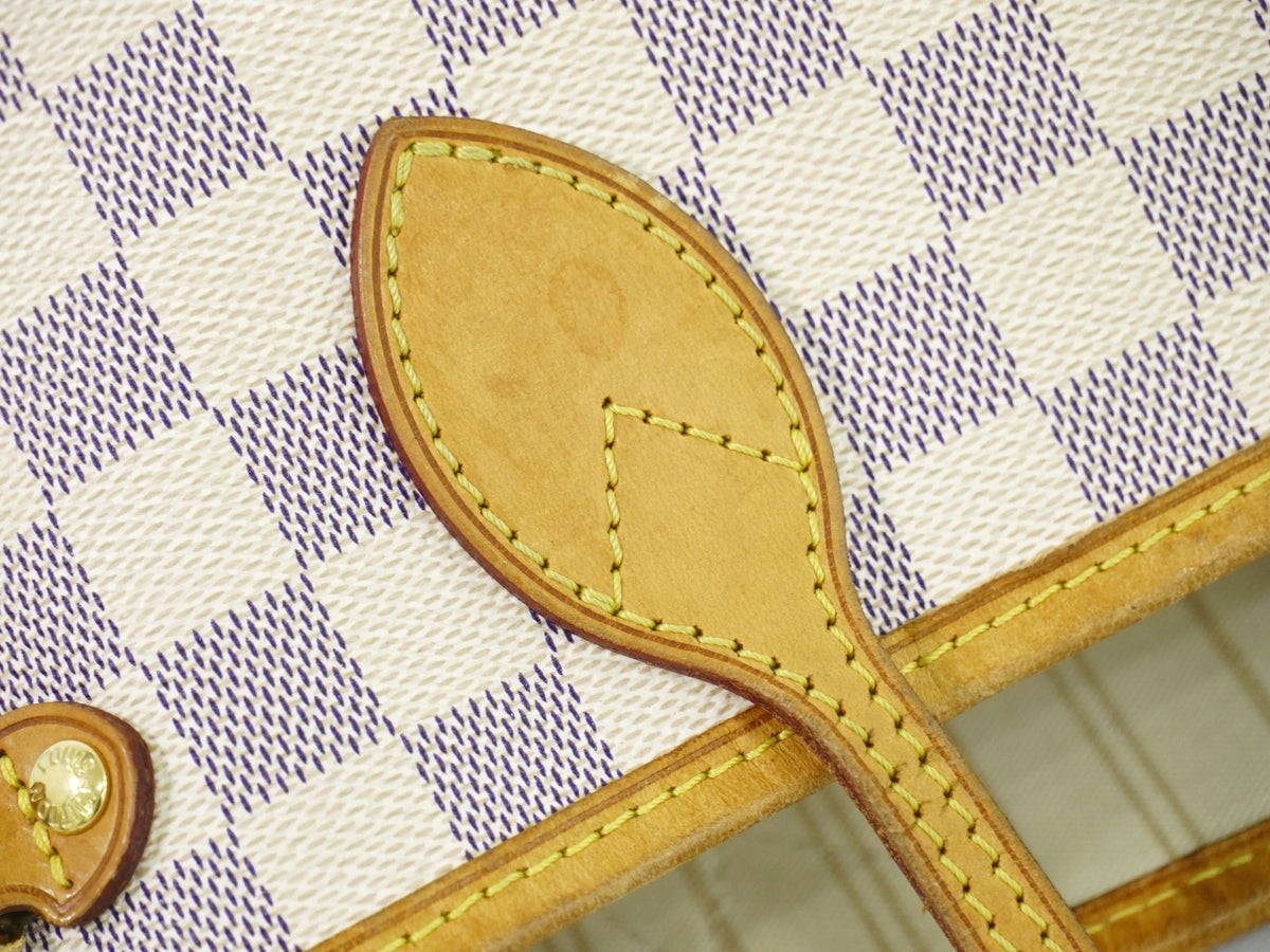 Louis Vuitton Neverfull Damier Beige Canvas Tote Bag Bag (Pre-Owned)