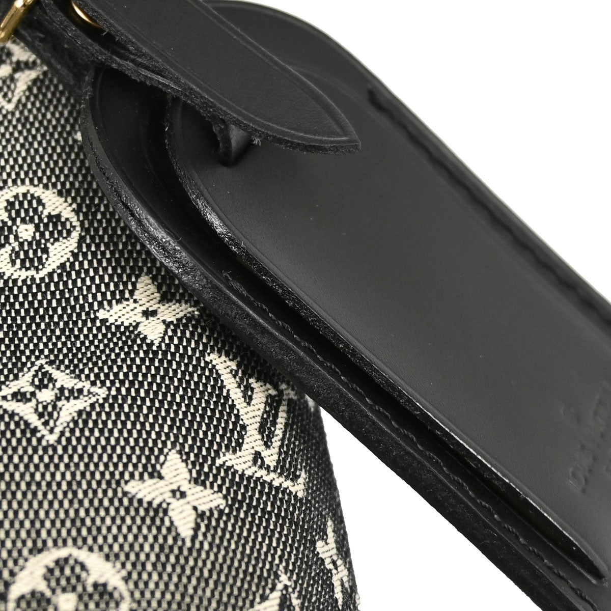 Louis Vuitton Lucille Mini Lin Black Canvas Handbag (Pre-Owned)