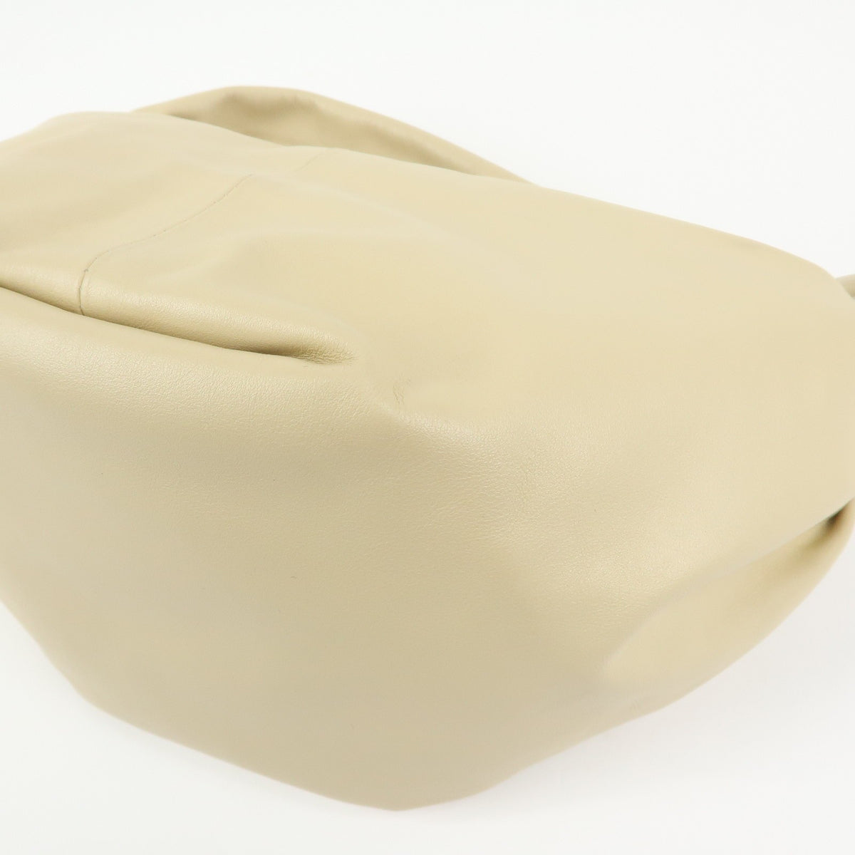 Bottega Veneta Double Knot Hobo Leather Beige Leather Shoulder Bag Bag (Pre-Owned)