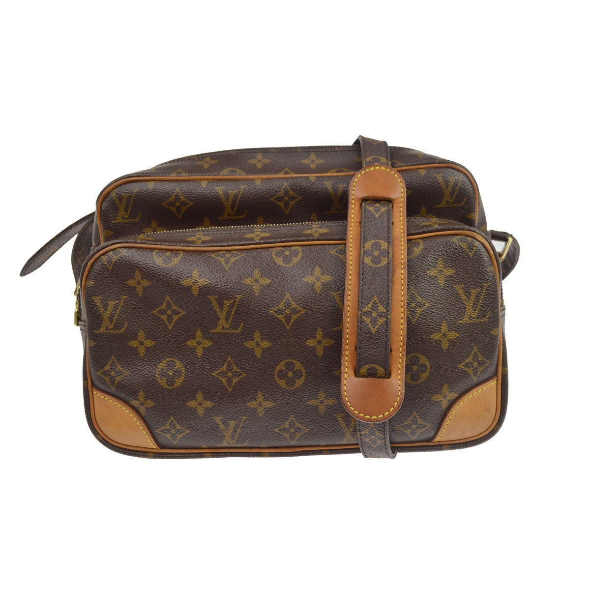 Louis Vuitton Nil Shoulder Bag Monogram Canvas Brown Canvas Shoulder Bag Bag (Pre-Owned)