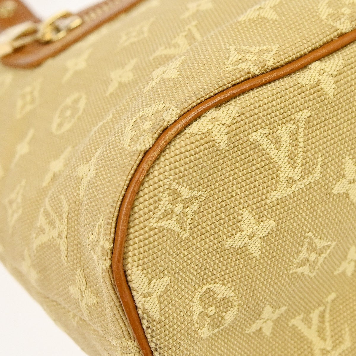 Louis Vuitton Lucille Mini Lin Beige Canvas Handbag (Pre-Owned)