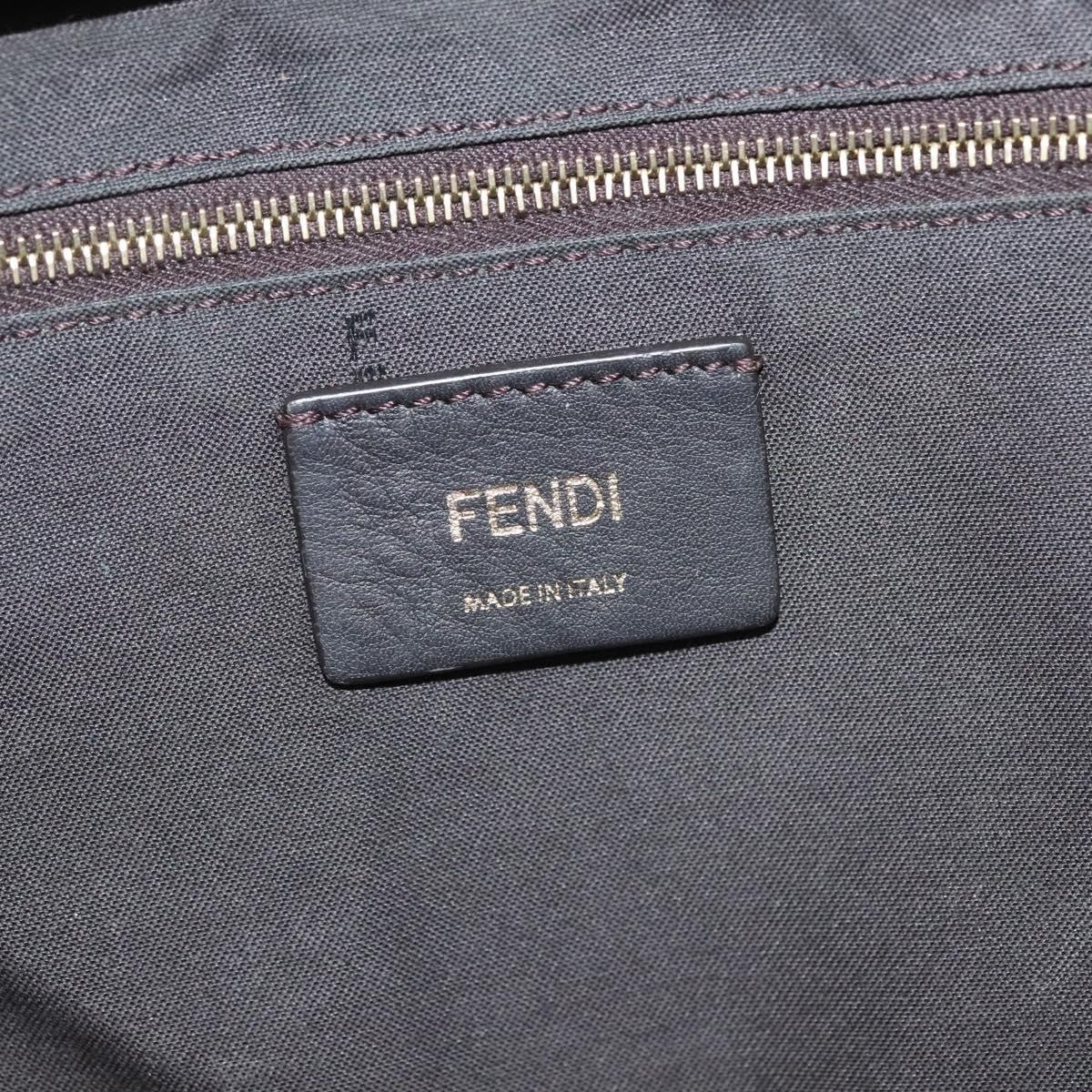 Fendi Mania Logo Waist Zucca Coated Canvas Brown Canvas Clutche & Pouche Bag (Pre-Owned)