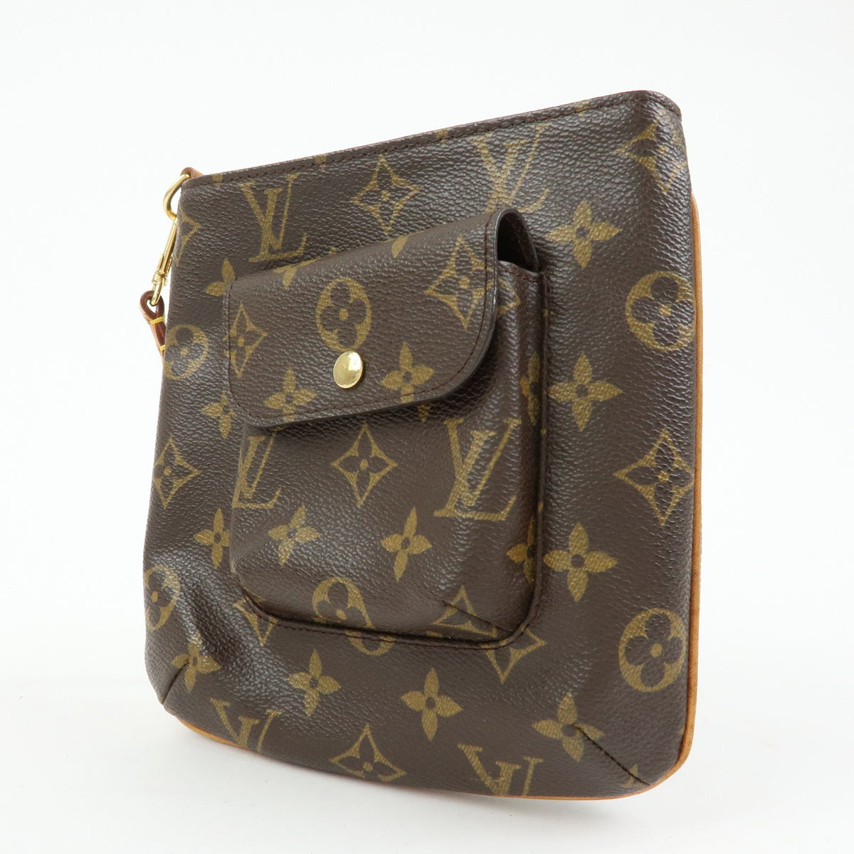 Louis Vuitton Partition Wristlet Clutch Monogram Canvas Brown Canvas Clutche & Pouche Bag (Pre-Owned)