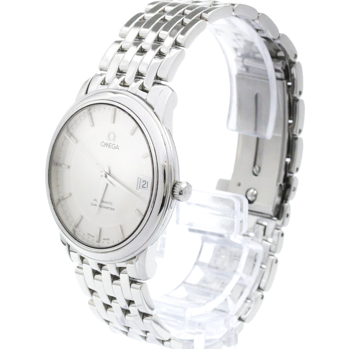 Omega De Ville Prestige Co-Axial Chronometer Automatic Stainless Steel Watch (Pre-Owned)