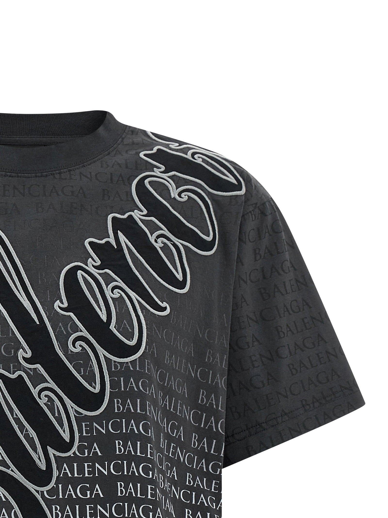 Balenciaga Women's Cursive T-Shirt
