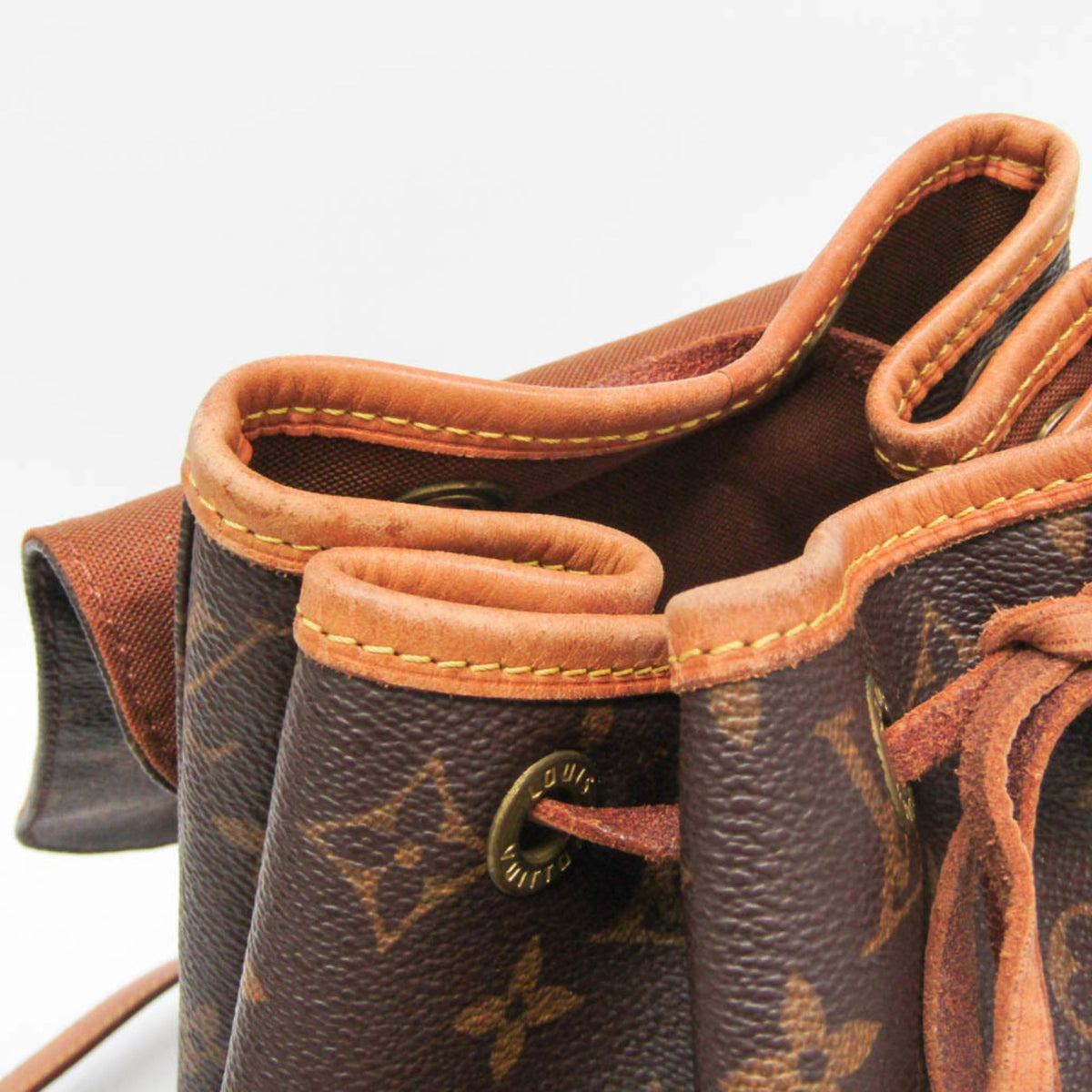 Louis Vuitton Vintage Montsouris Monogram Canvas Brown Canvas Backpack Bag (Pre-Owned)