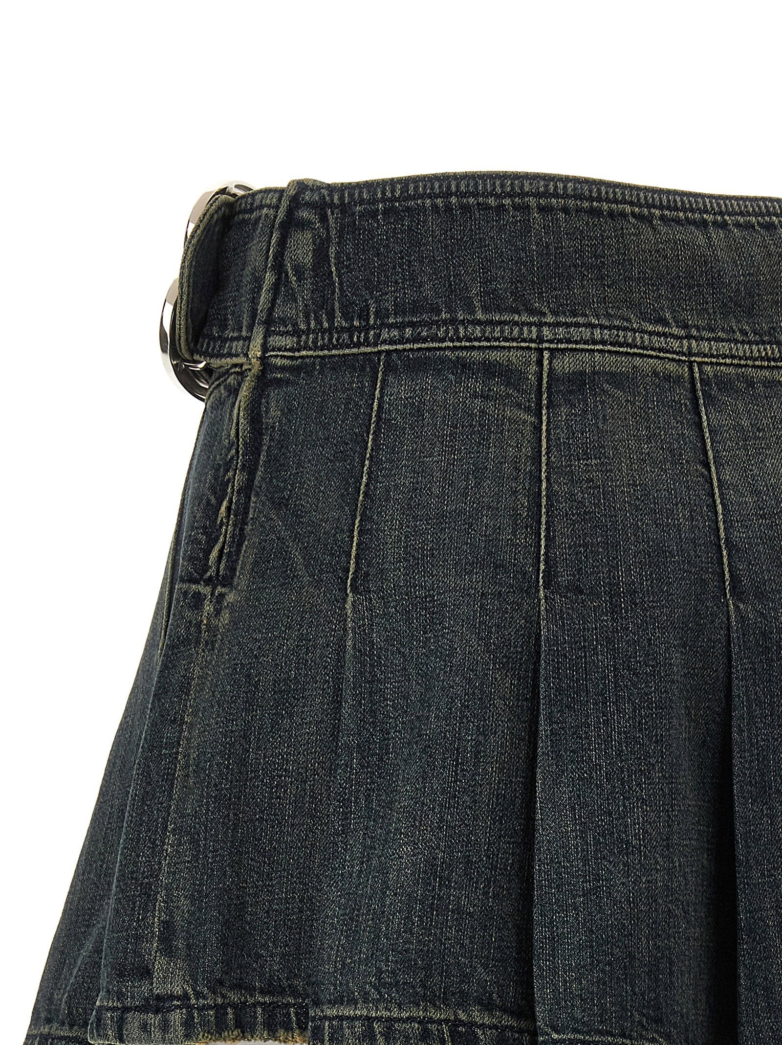 Balenciaga Women's Buckle Pleated Skirt