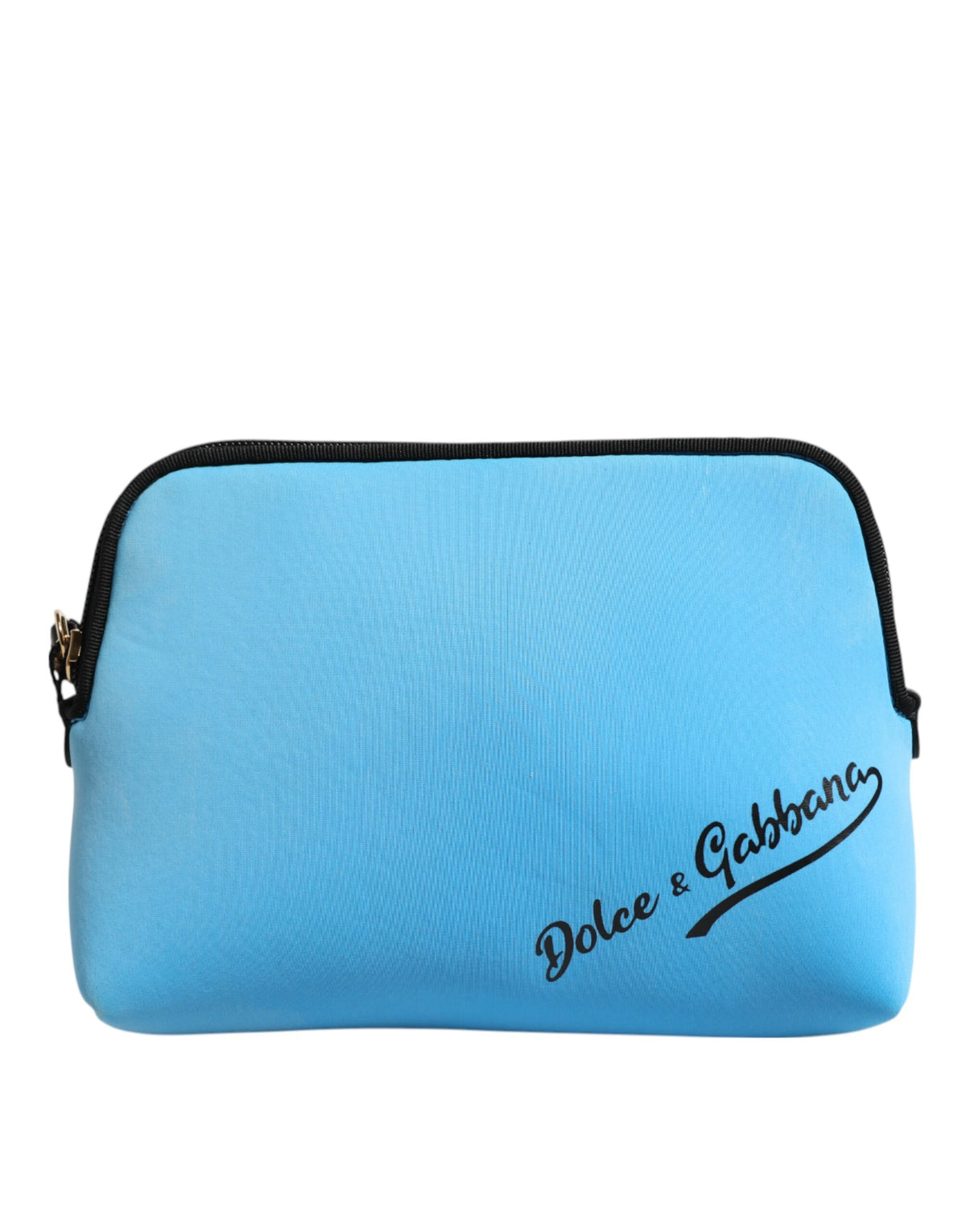 Dolce & Gabbana Blue Nylon DG Logo Print Clutch Zip Pouch Women's Bag (Pre-Owned)