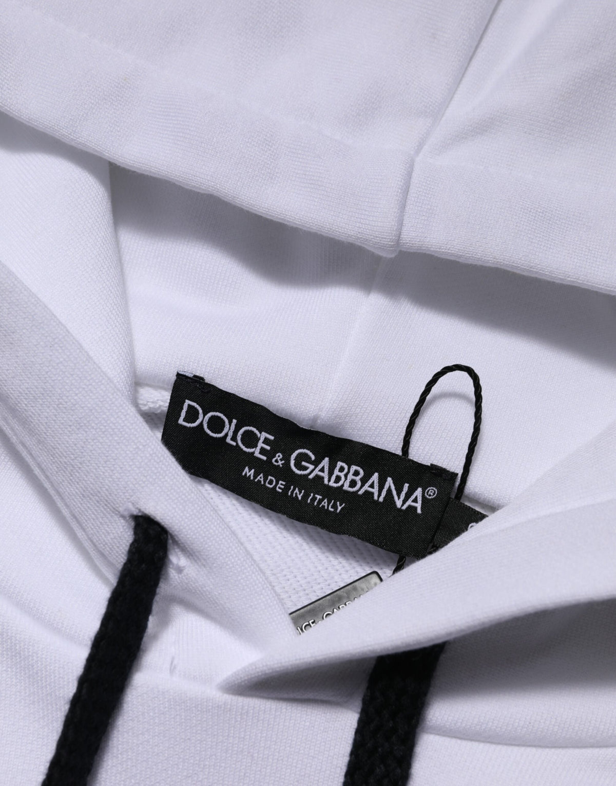 Dolce & Gabbana White Sacred Heart Hooded Sweatshirt Men's Sweater (Pre-Owned)