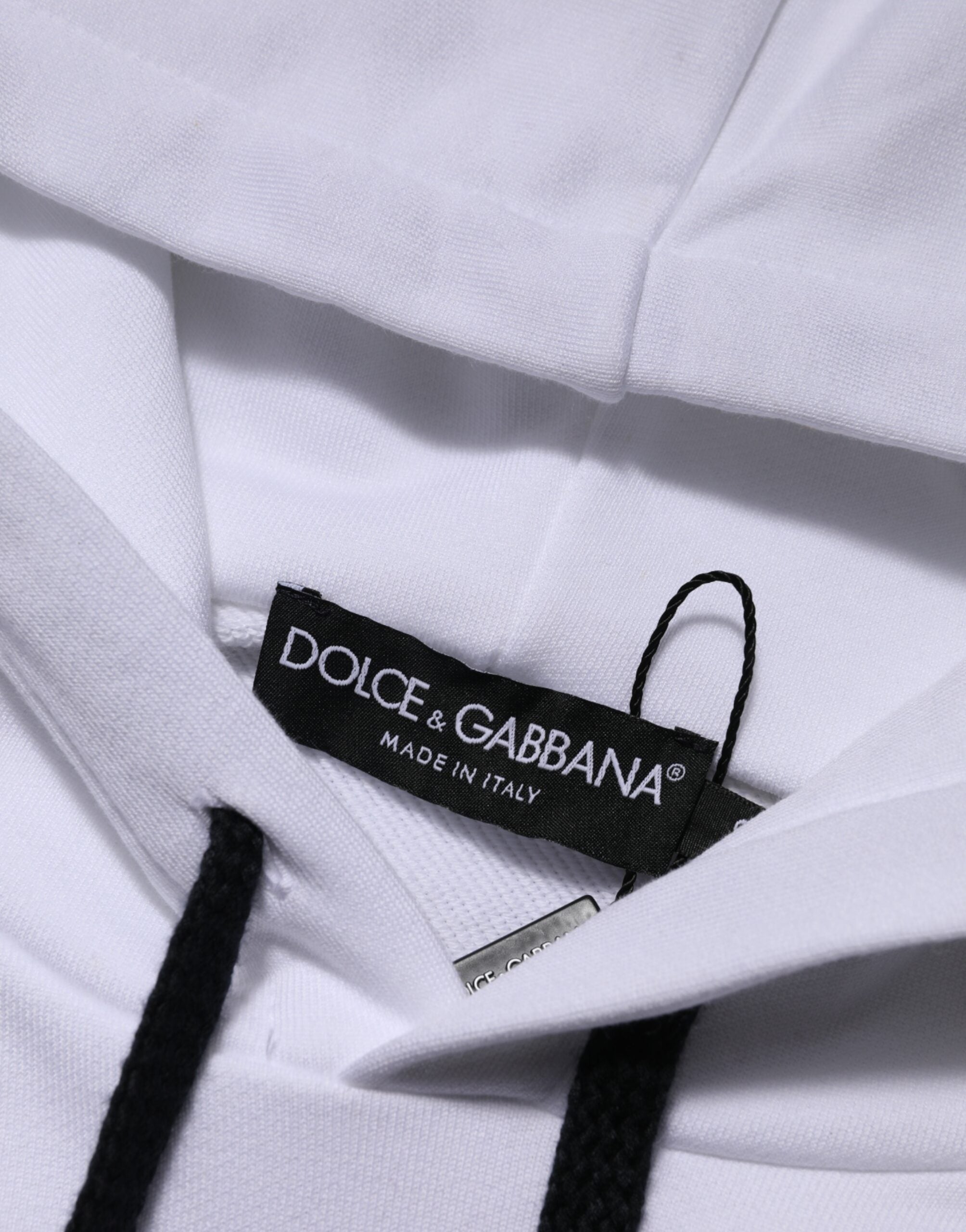 Dolce & Gabbana White Sacred Heart Hooded Sweatshirt Men's Sweater (Pre-Owned)