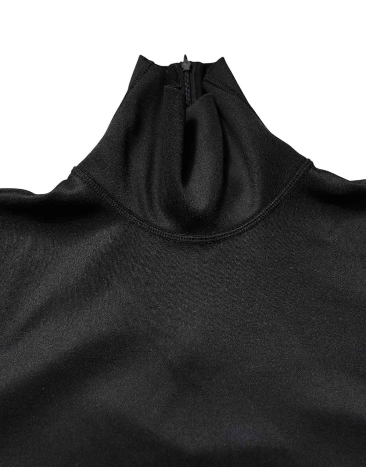 Dolce & Gabbana Black Polyester Turtleneck Pullover Men's Sweater (Pre-Owned)