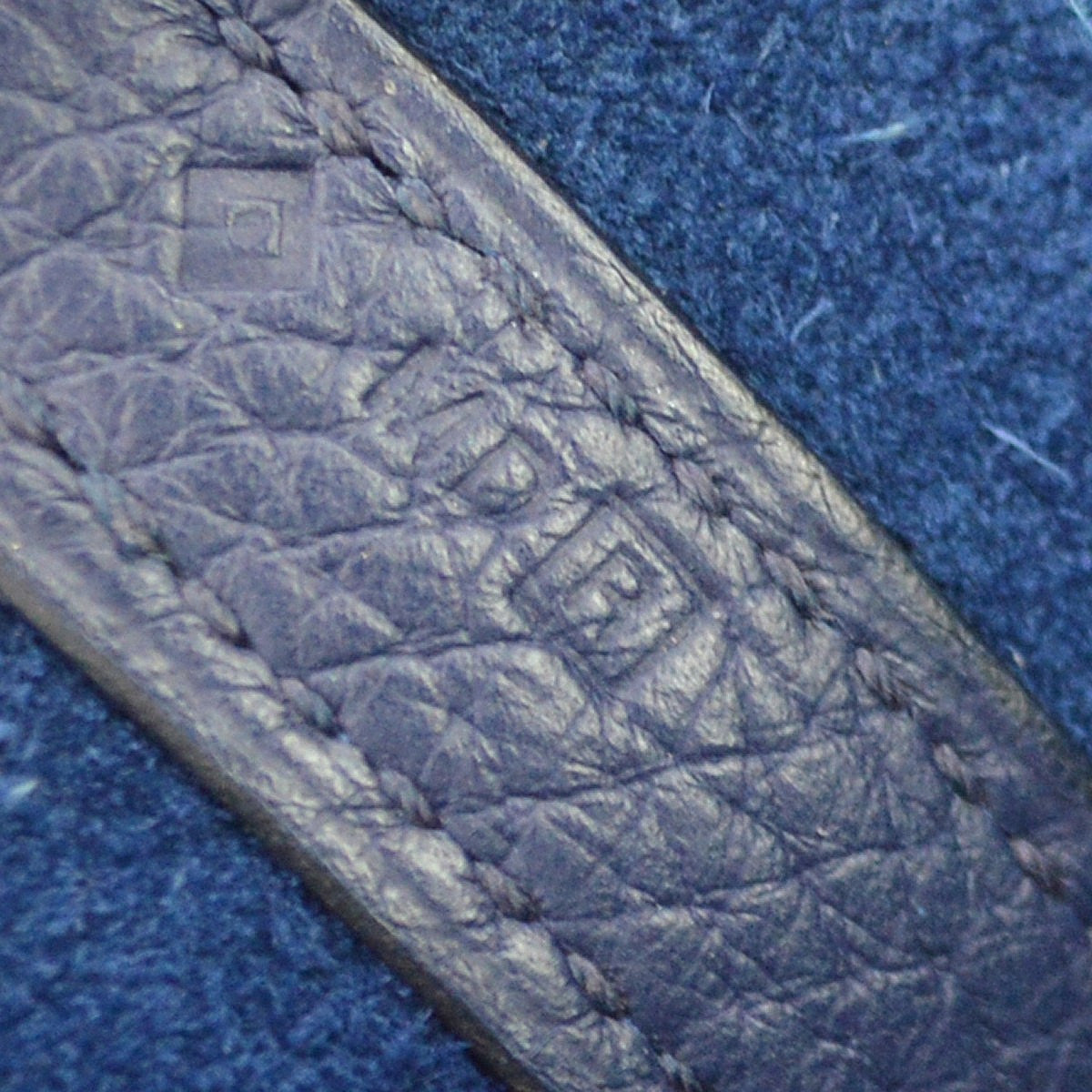 Hermes Picotin Lock Clemence Blue Leather Handbag (Pre-Owned)