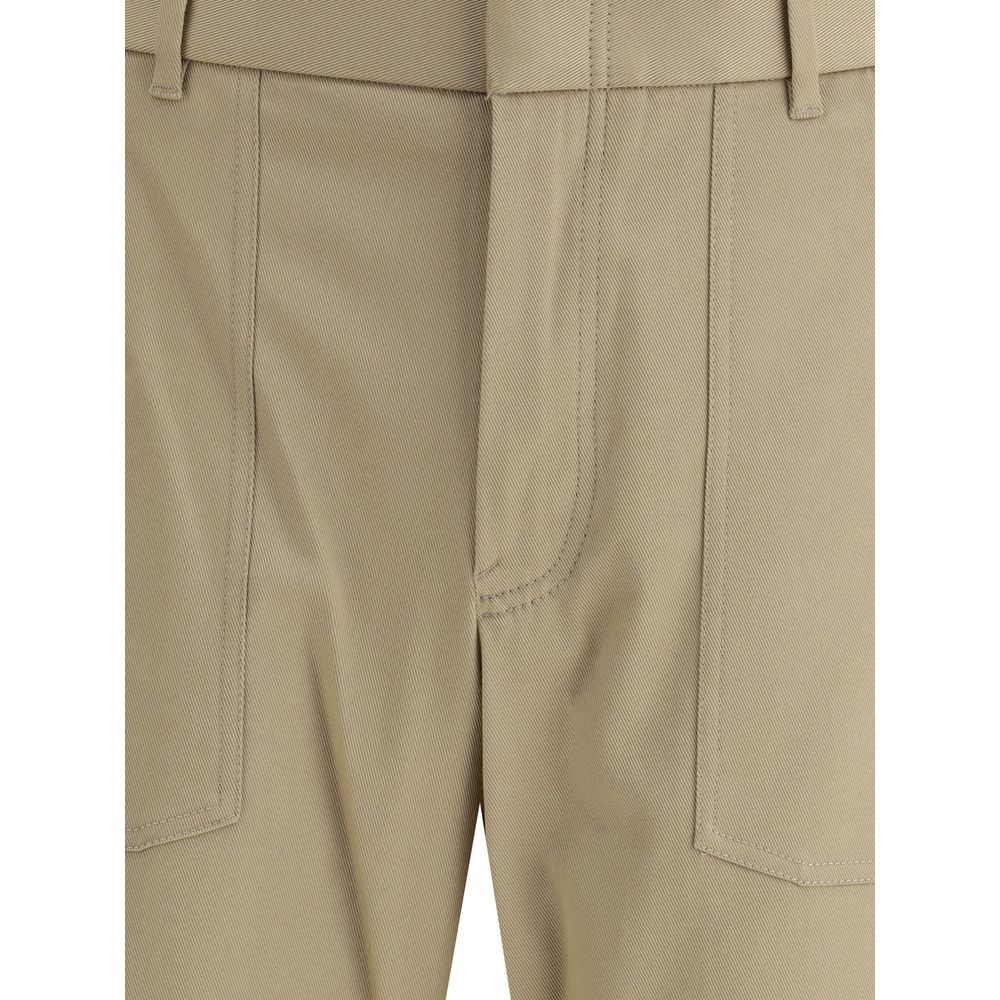 Brioni Beige Cotton Cargo Men's Pants