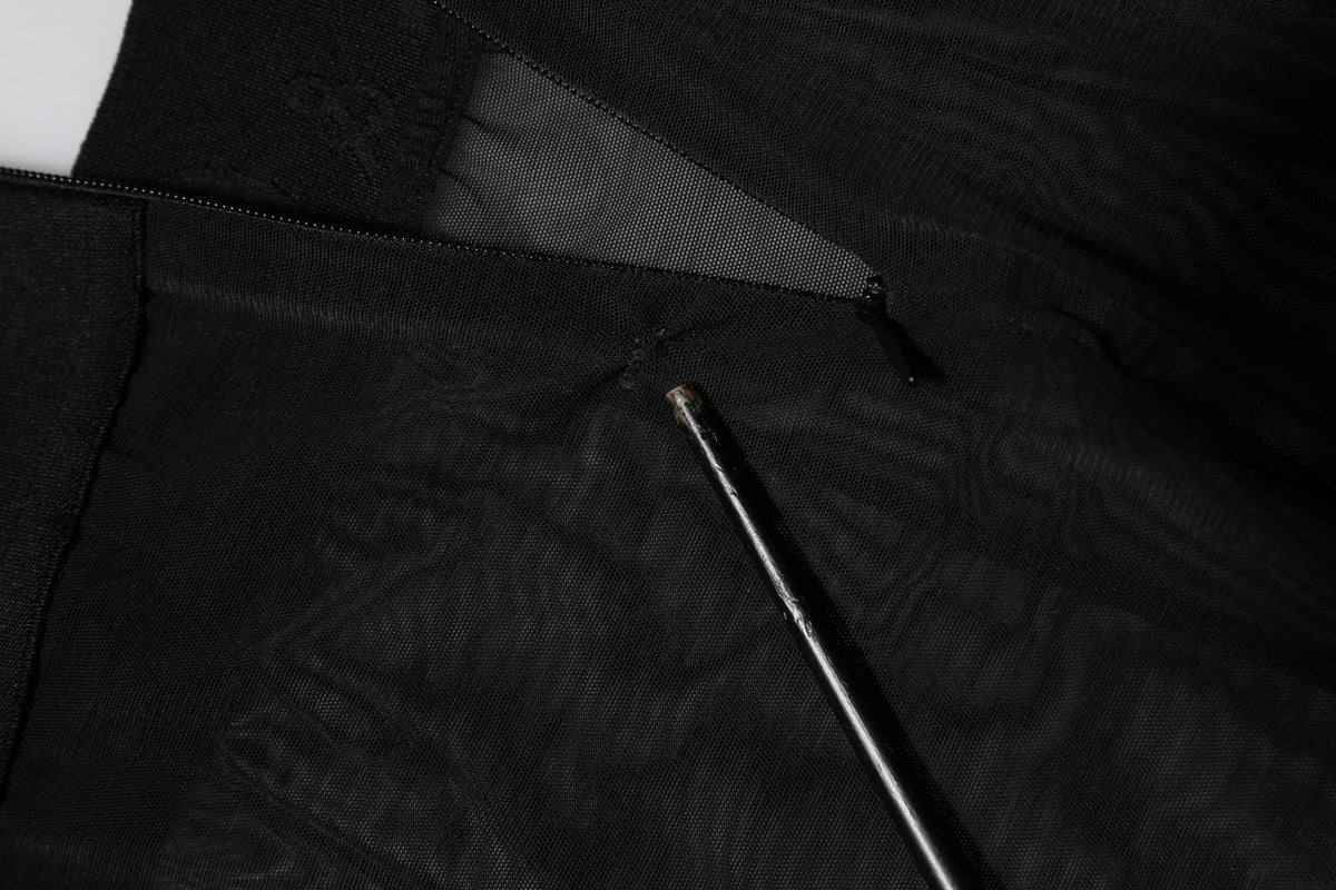 Dolce & Gabbana Black Nylon Leggings Stretch Women's Pants (Pre-Owned)