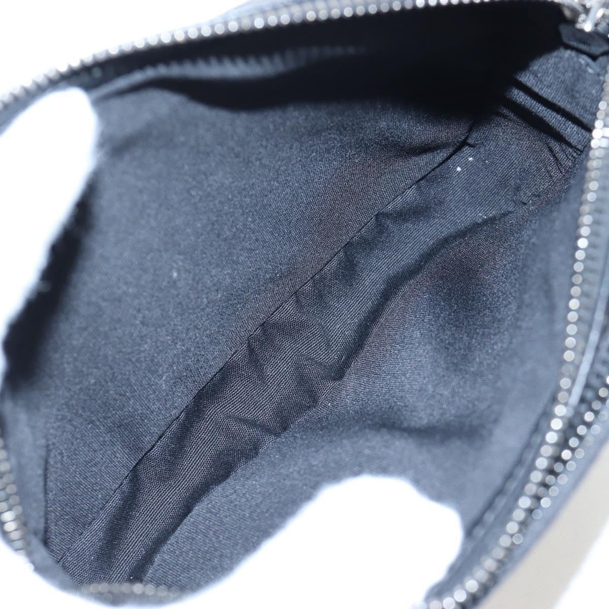 Christian Dior Double Zip Cd Diamond Coated Canvas Black Canvas Crossbody Bag Bag (Pre-Owned)
