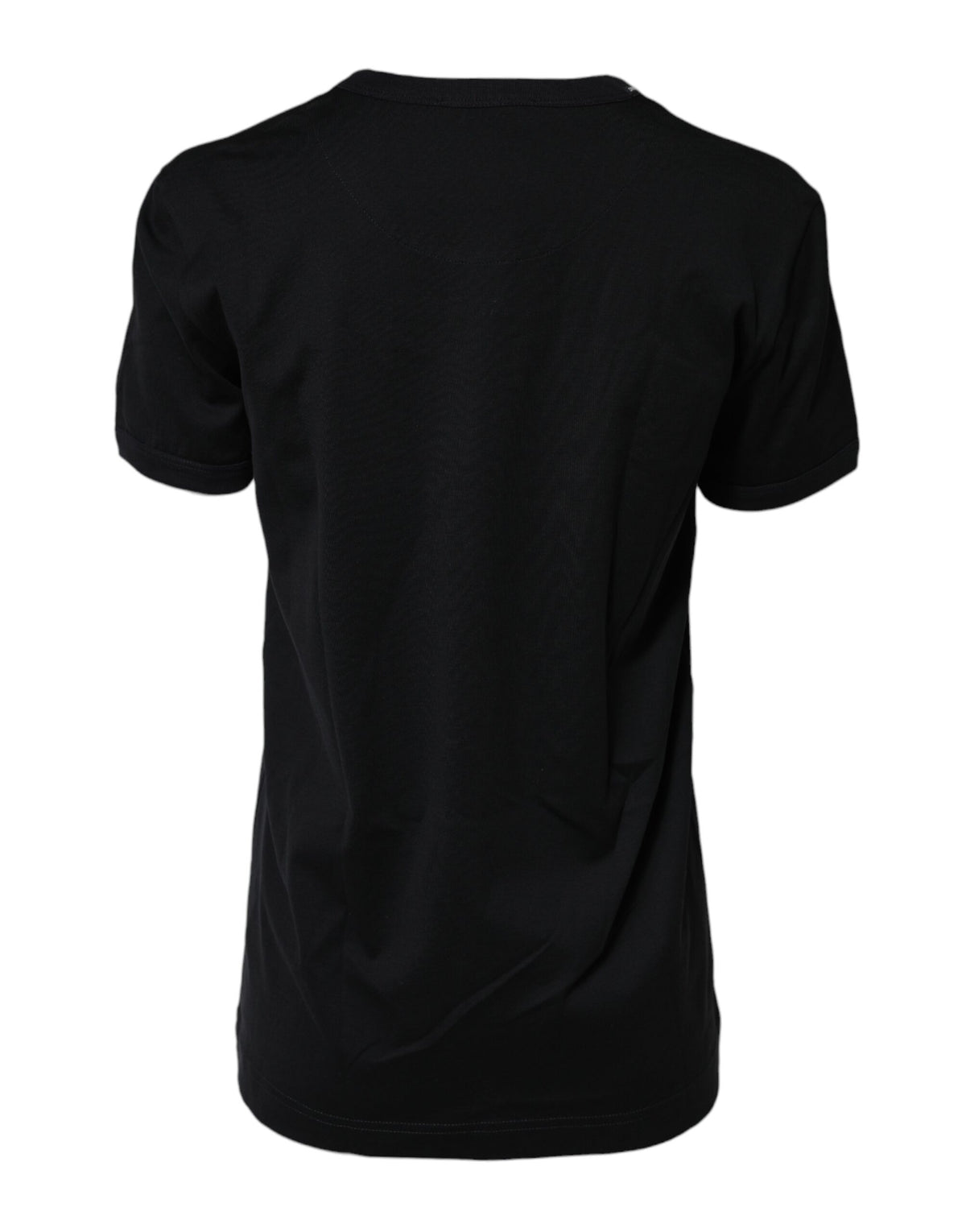 Dolce & Gabbana Black Cotton DG Print Short Sleeve Top Women's T-shirt