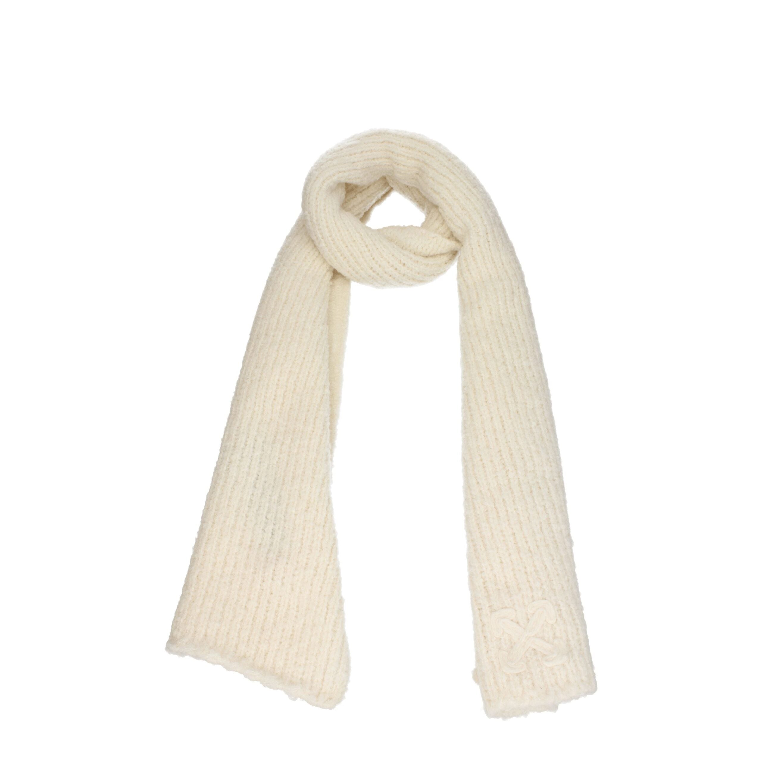 Off-White Beige Wool Men's Scarf