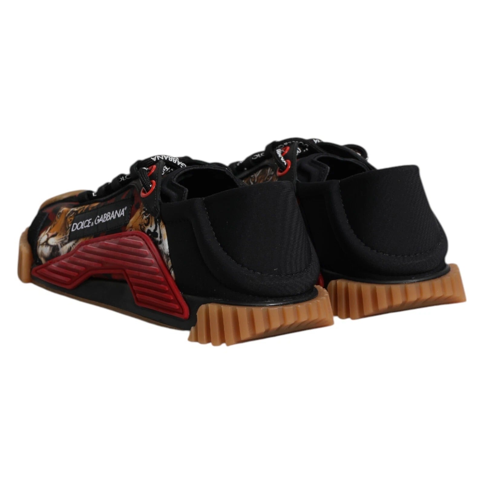 Dolce & Gabbana Black Logo Low Top NS1 Men Men's Sneakers (Pre-Owned)