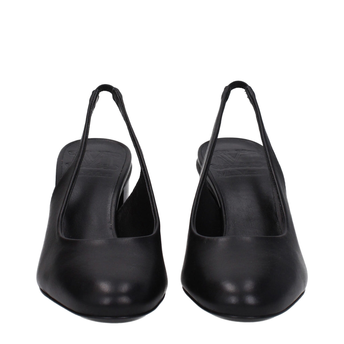Max Mara Black Leather High Heel Women's Pumps