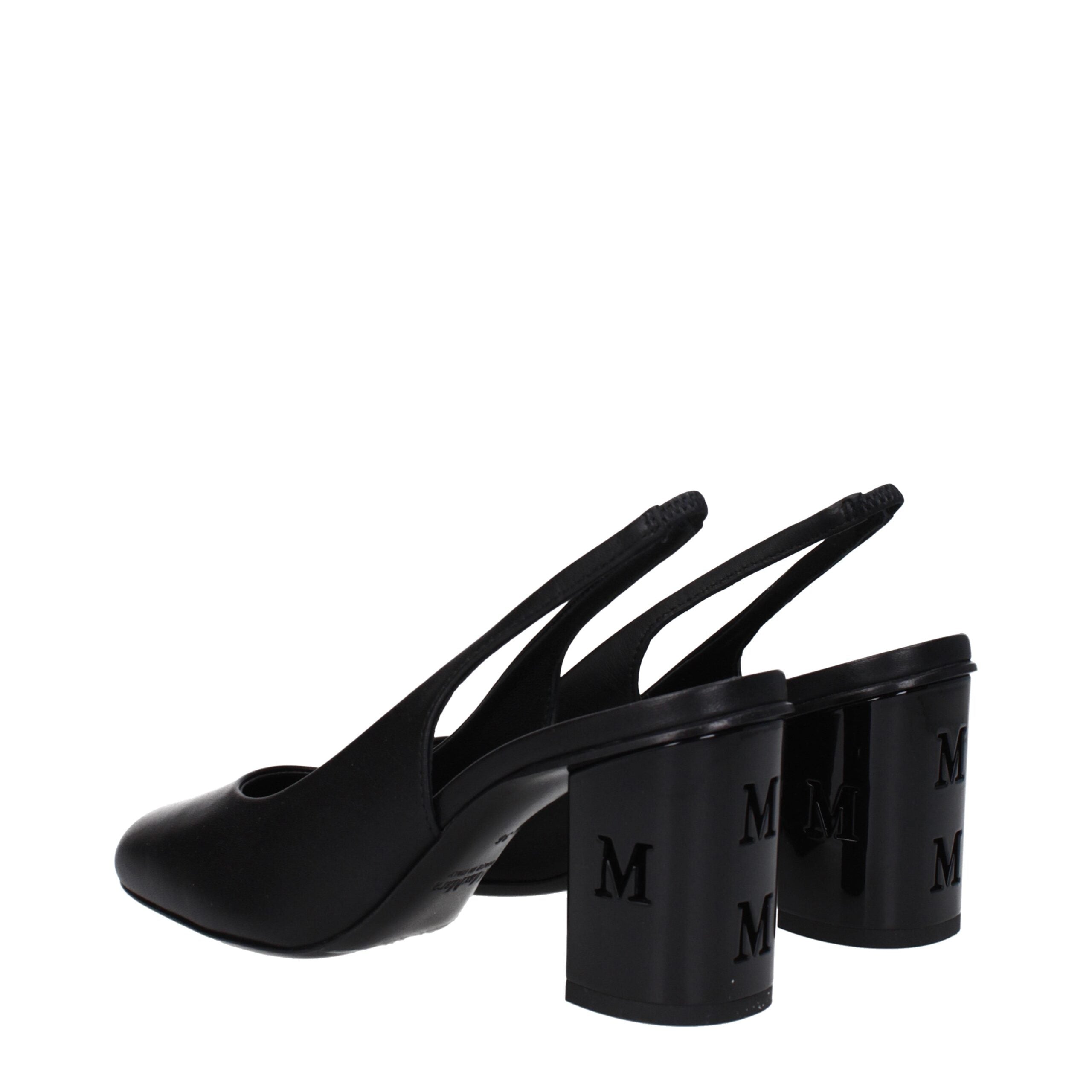 Max Mara Black Leather High Heel Women's Pumps