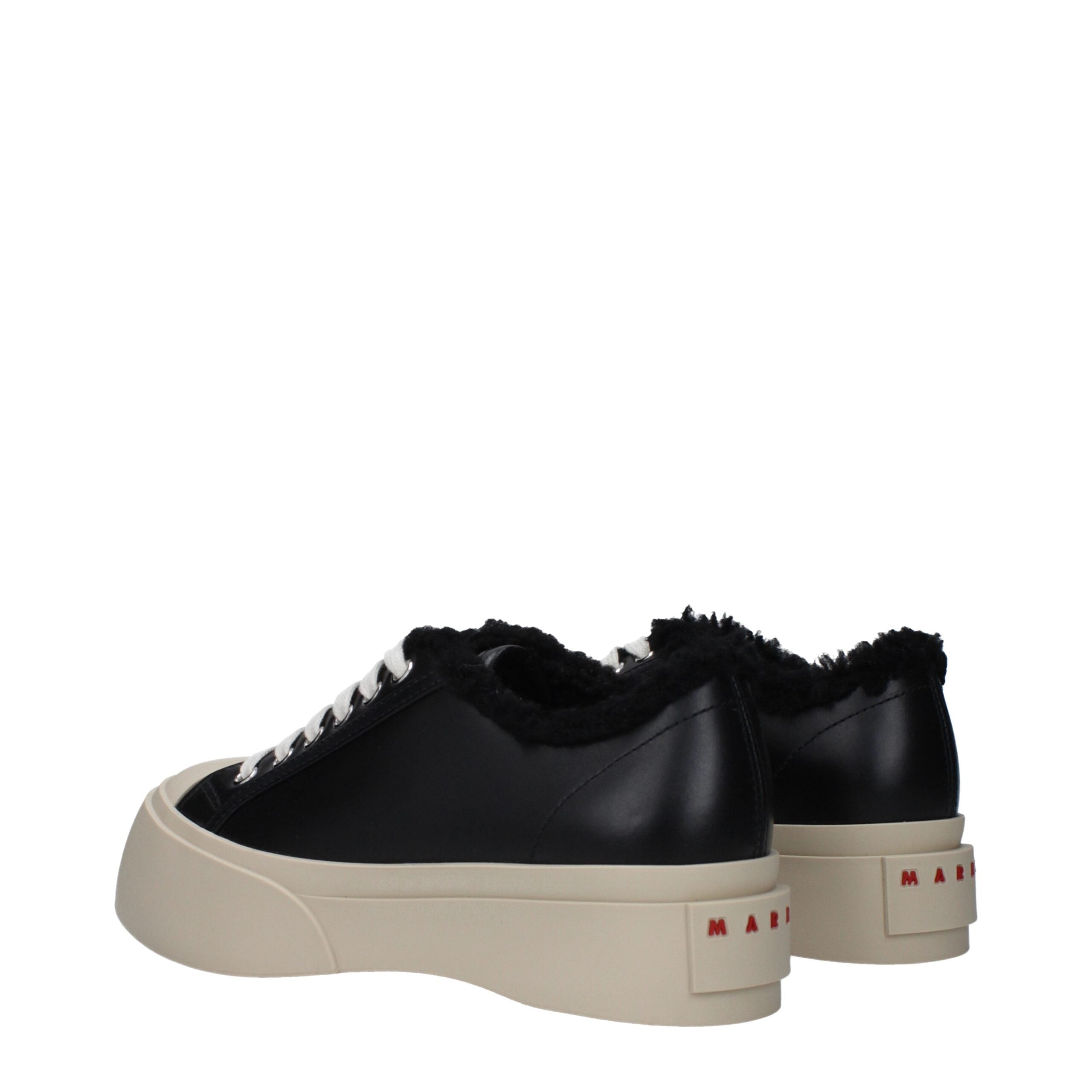 Marni Black Leather Chunky Women's Sneakers