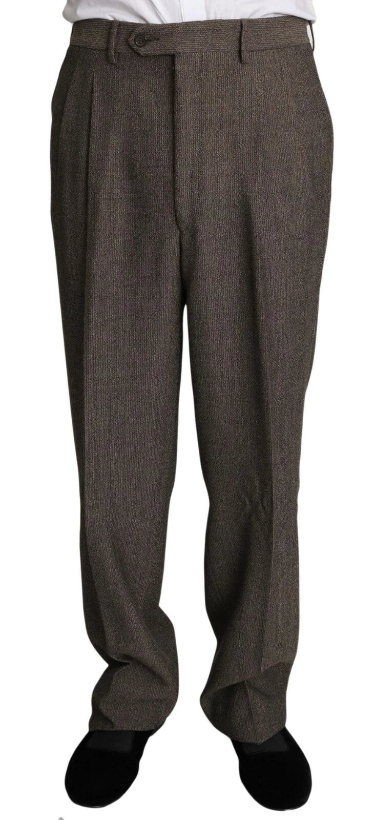 Dolce & Gabbana Brown Single Breasted Wool Men's Suit