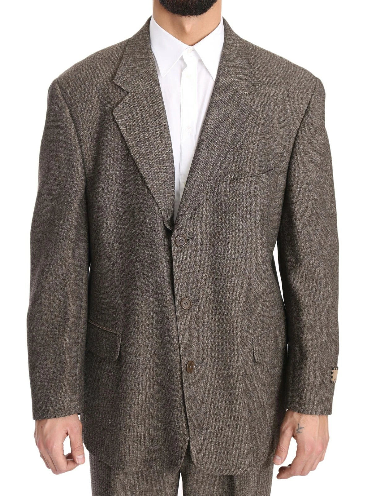 Dolce & Gabbana Brown Single Breasted Wool Men's Suit