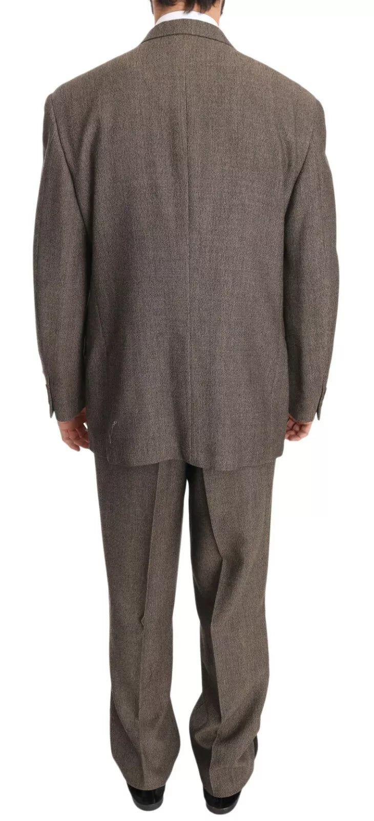 Dolce & Gabbana Brown Single Breasted Wool Men's Suit