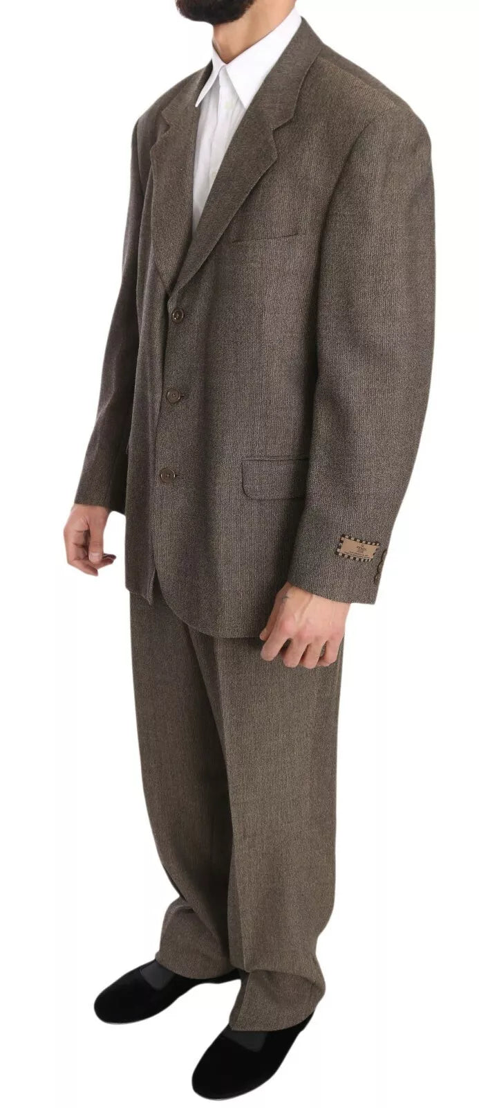 Dolce & Gabbana Brown Single Breasted Wool Men's Suit