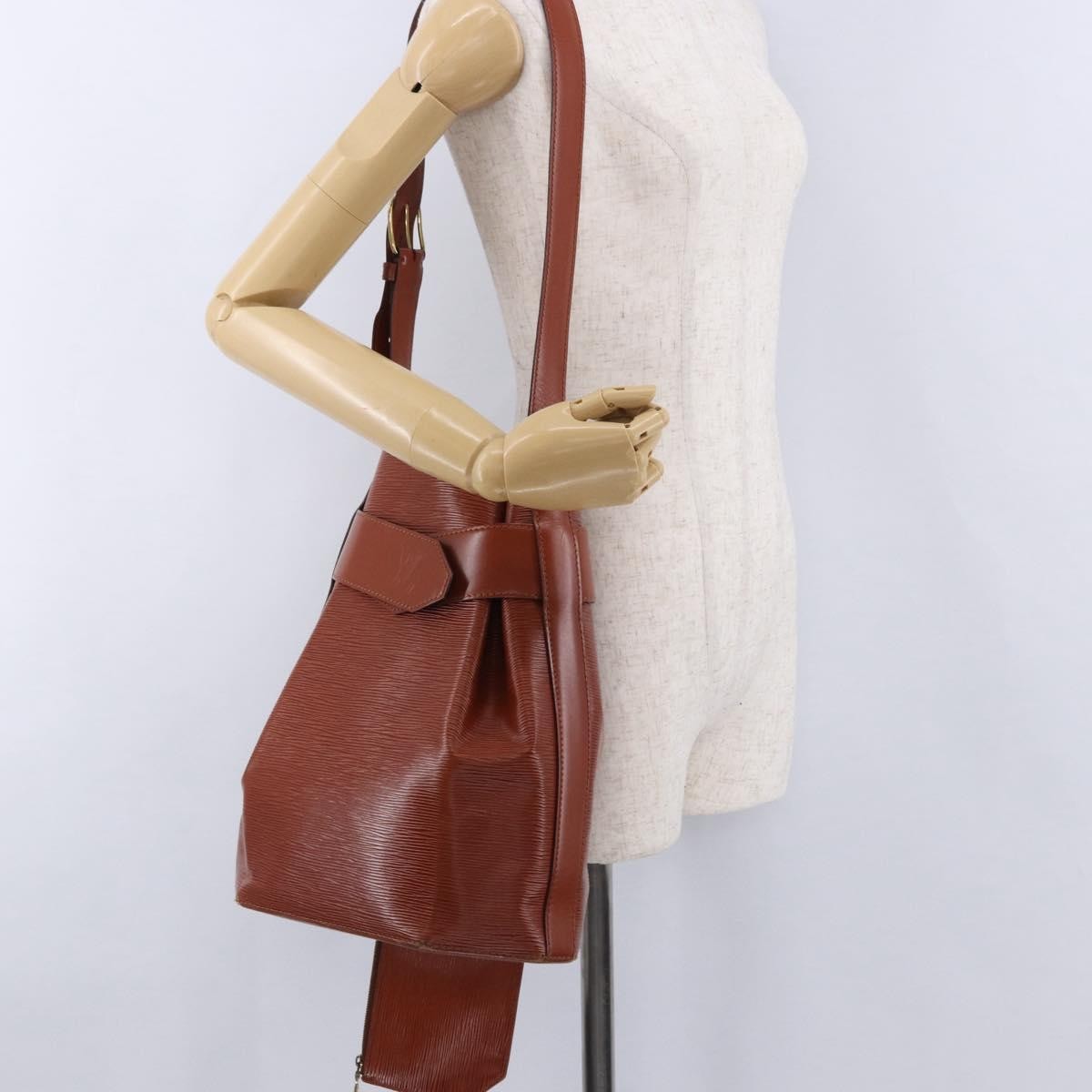 Louis Vuitton Vintage Sac D'epaule Epi Leather Brown Leather Shoulder Bag Bag (Pre-Owned)