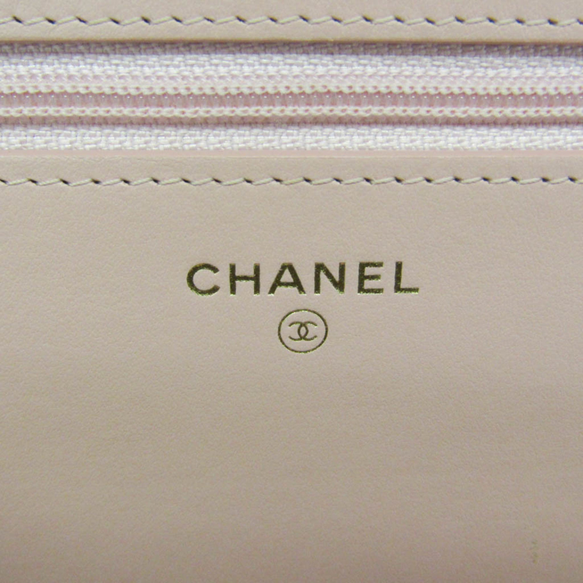 Chanel Boy Wallet On Chain Quilted Caviar Pink Calfskin Wallets Accessory (Pre-Owned)
