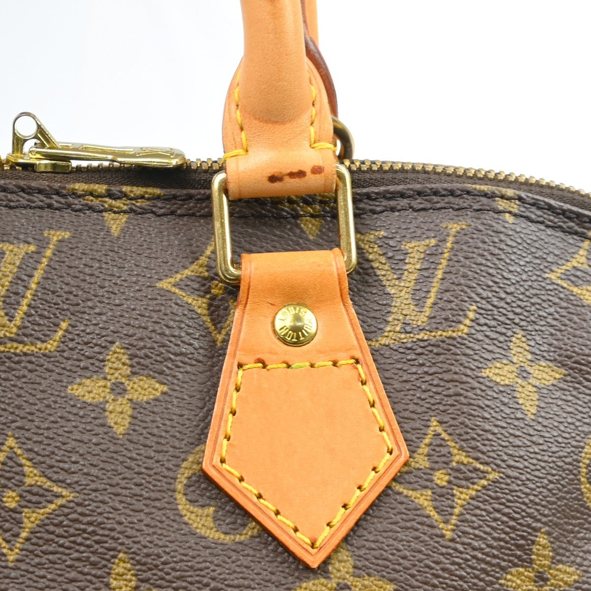 Louis Vuitton Alma Monogram Brown Canvas Handbag (Pre-Owned)