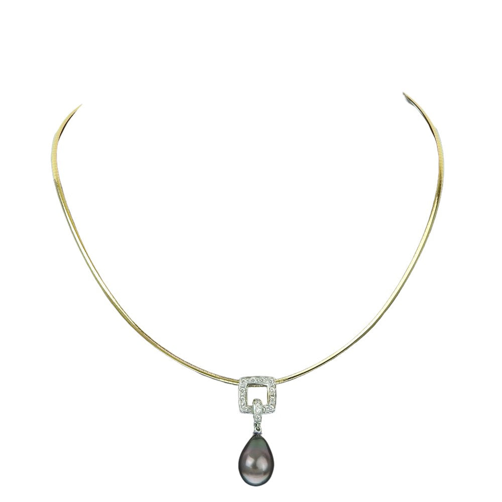 Tasaki Pearl Gold White Gold Necklace Jewelry (Pre-Owned)