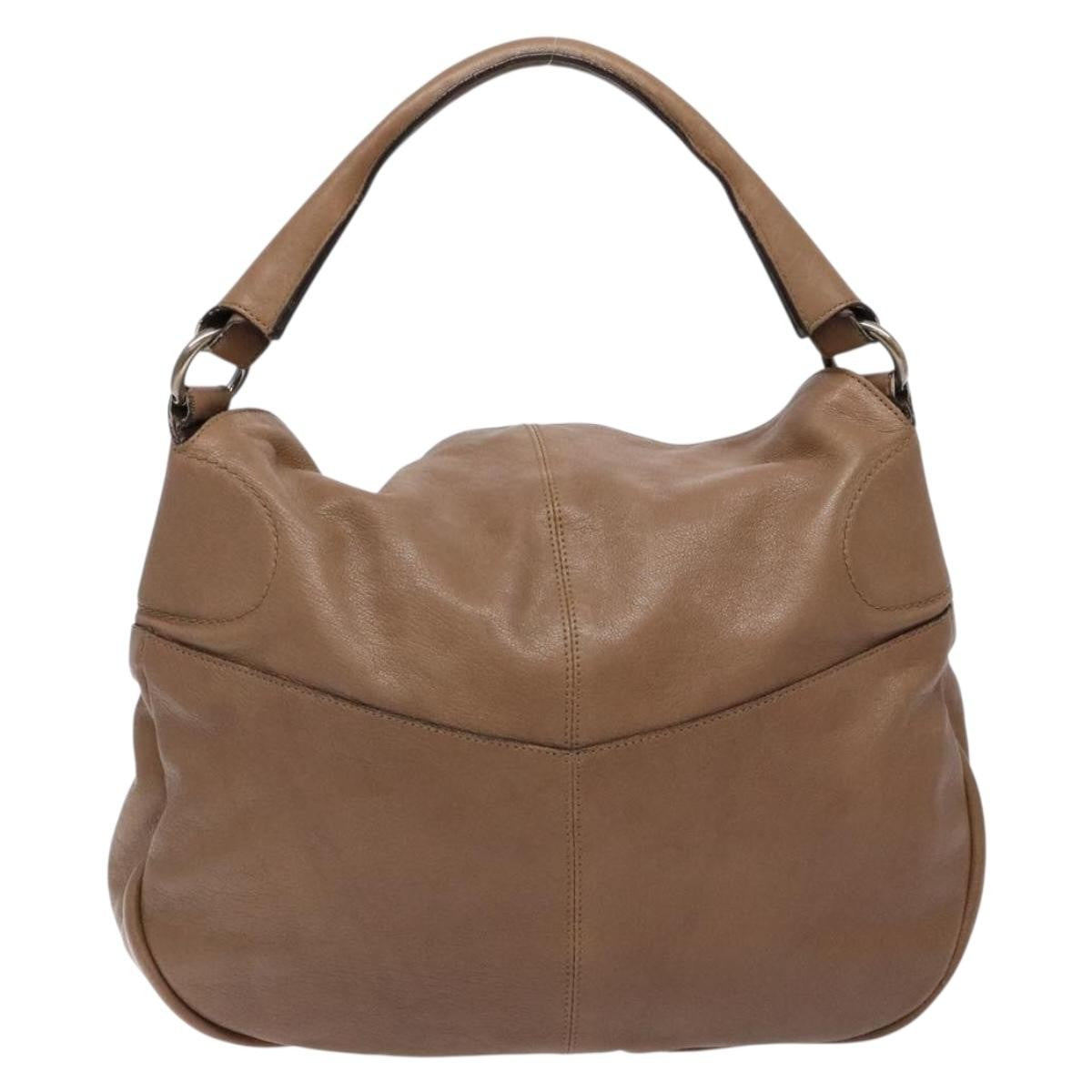 Salvatore Ferragamo Vintage Leather Brown Leather Handbag (Pre-Owned)